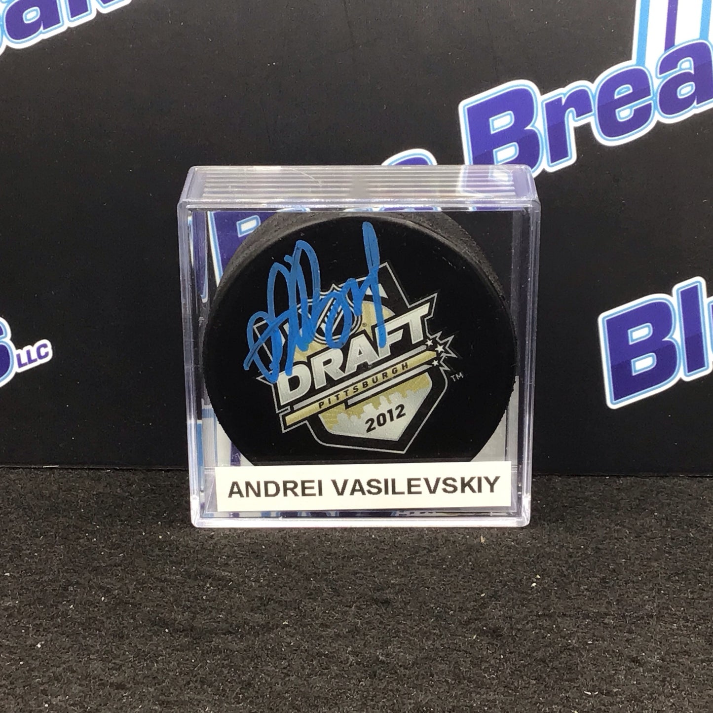 Andrei Vasilevskiy Signed Puck 2012 NHL Draft Lightning