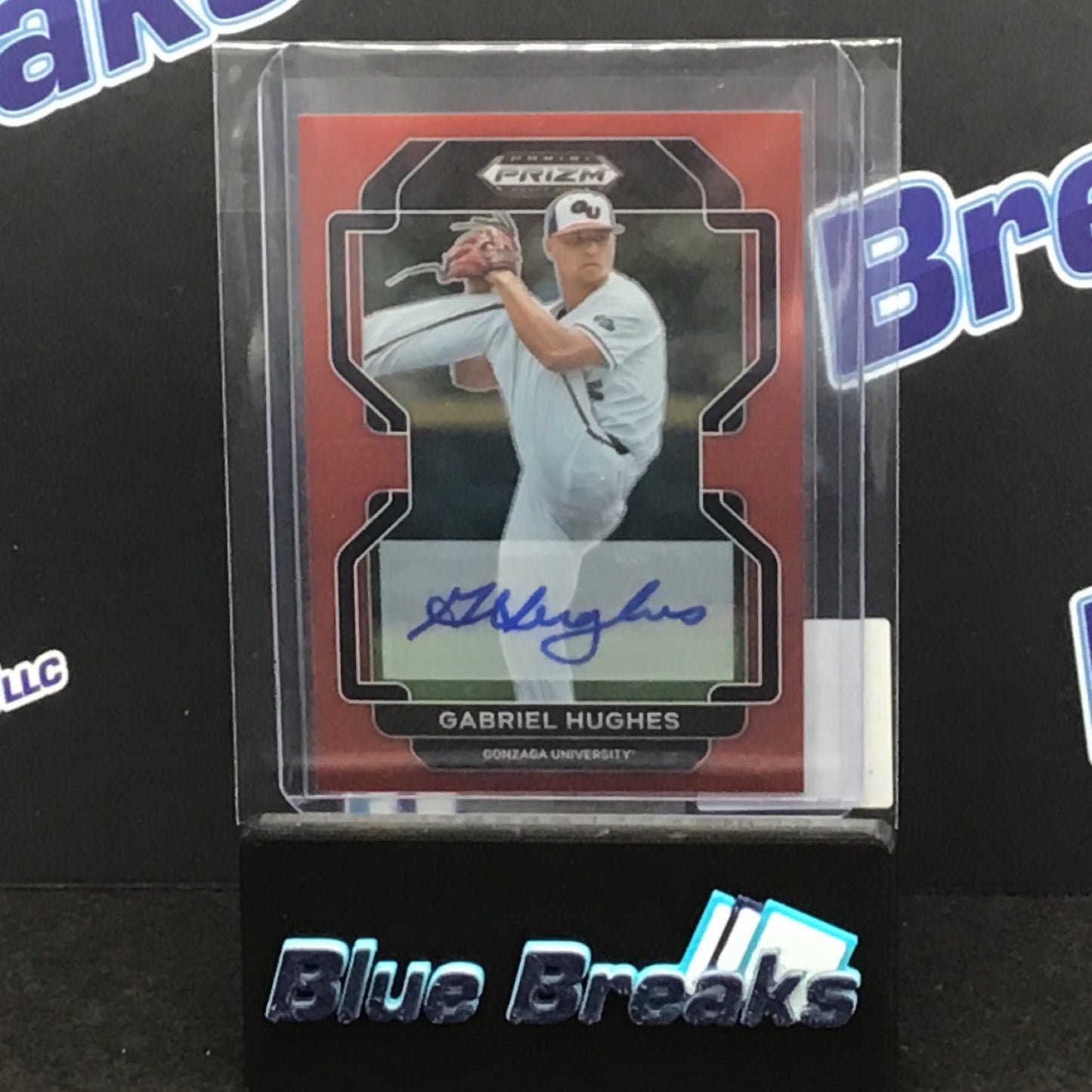 2022 Panini Prizm Draft Picks Red Gabriel Hughes auto 50/50 #PDP10 Bulldogs / Rockies
