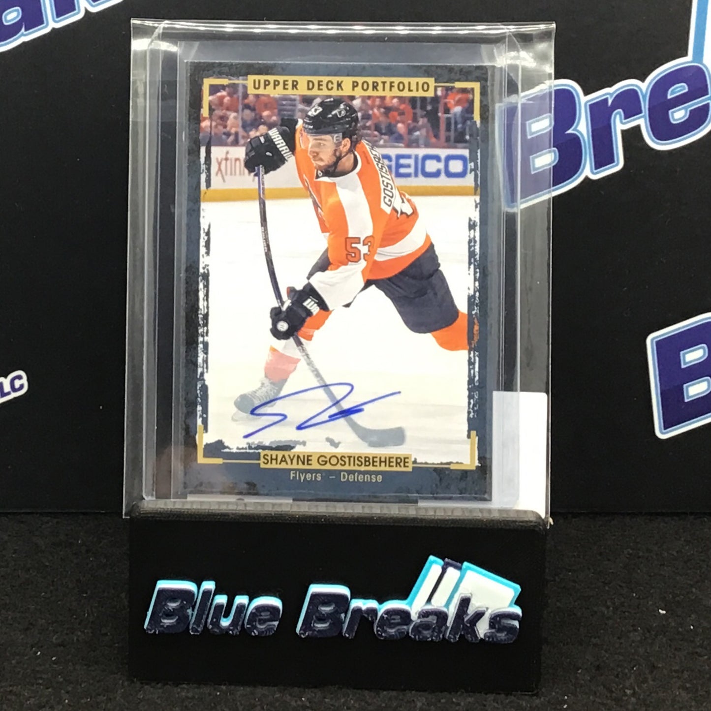 2015-16 Upper Deck Portfolio Shayne Gostisbehere auto #57 Flyers