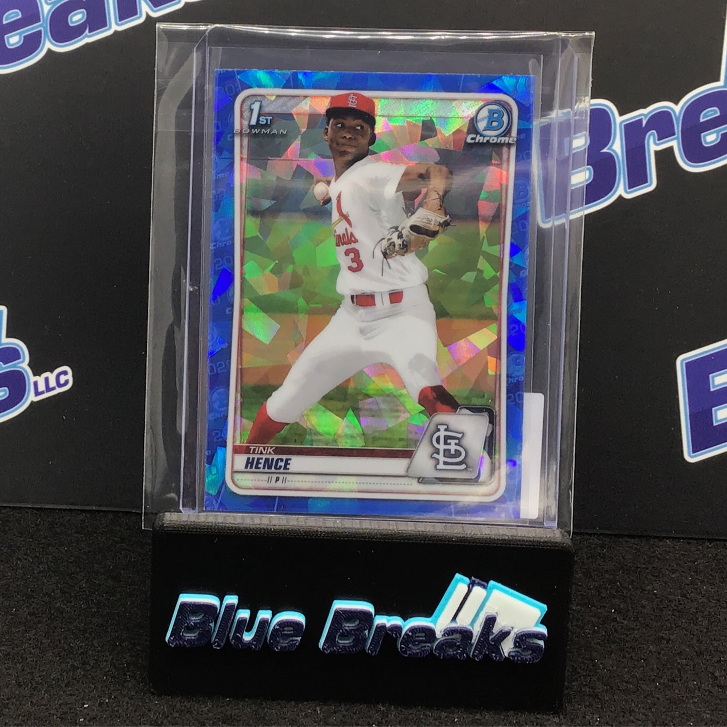 2020 Bowman Chrome 1st Bowman Cracked Ice Tink Hence #BD-86 Cardinals