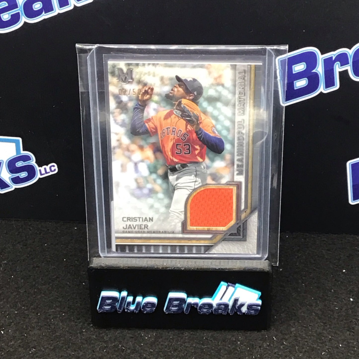 2023 Topps Museum Collection Meaningful Material relic Cristian Javier 02/50 #MMR-CJA Astros