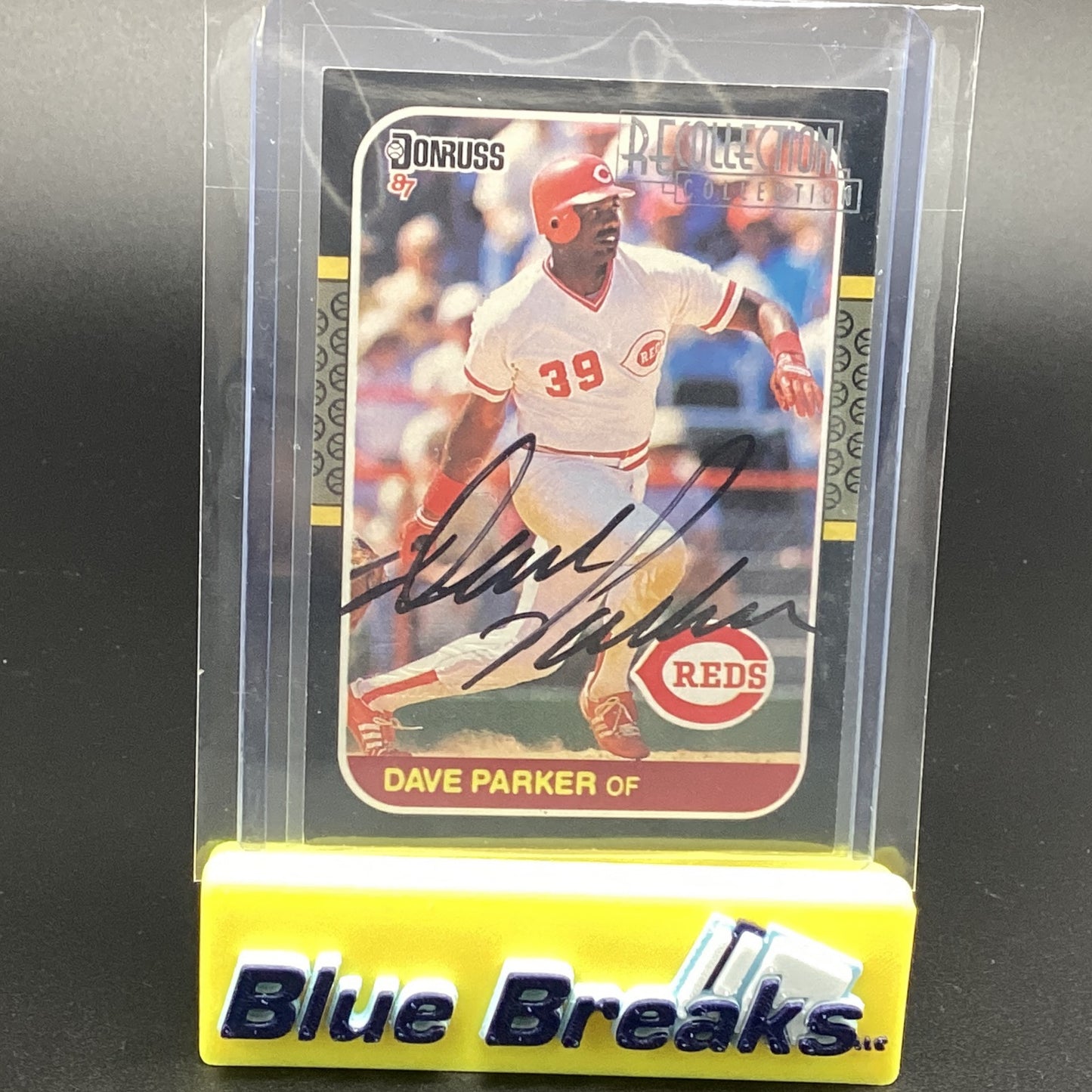1987 Donruss Recollection - David Parker auto 24/35 #388 Reds
