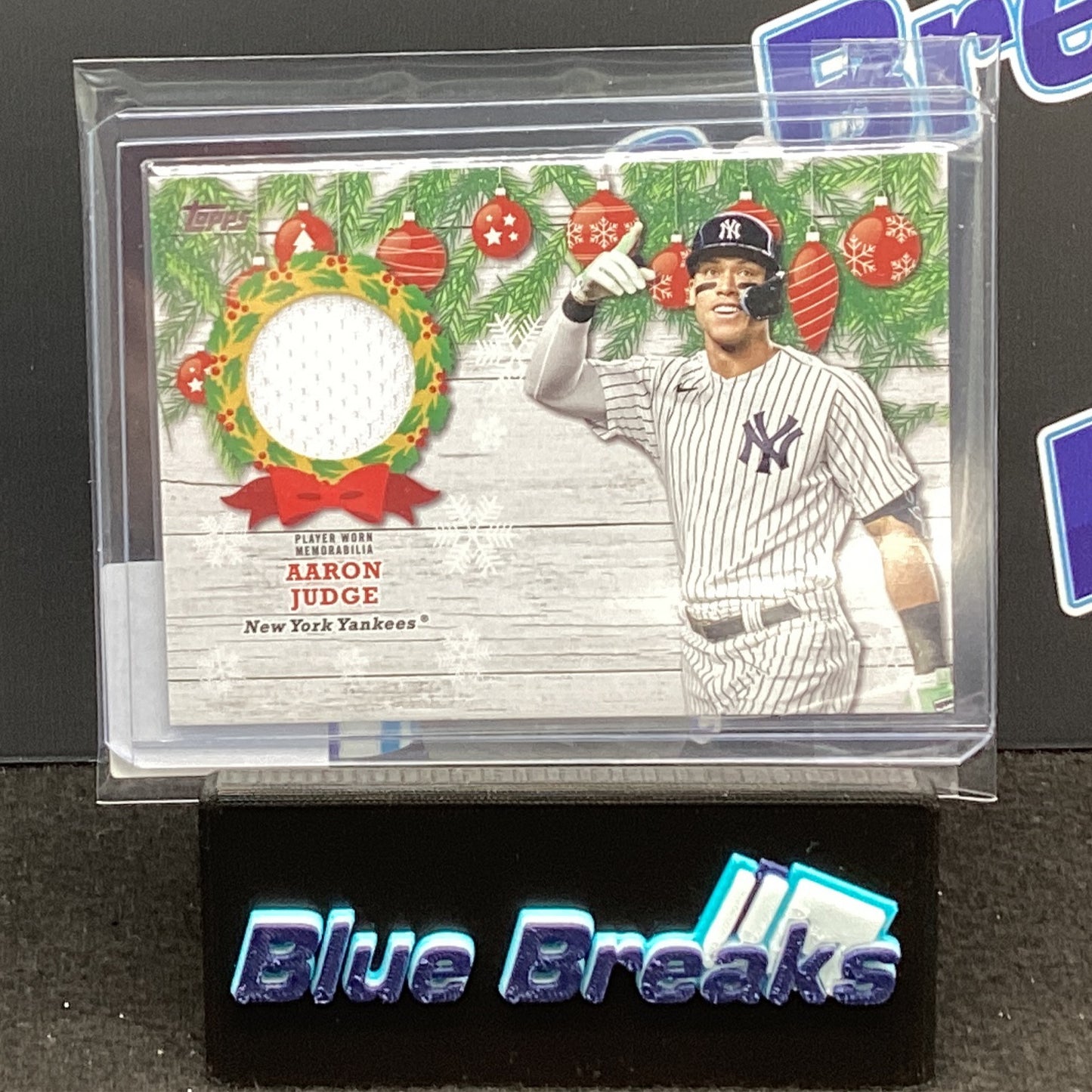 2022 Topps Holiday Mega Aaron Judge relic #WRC-AJ Yankees