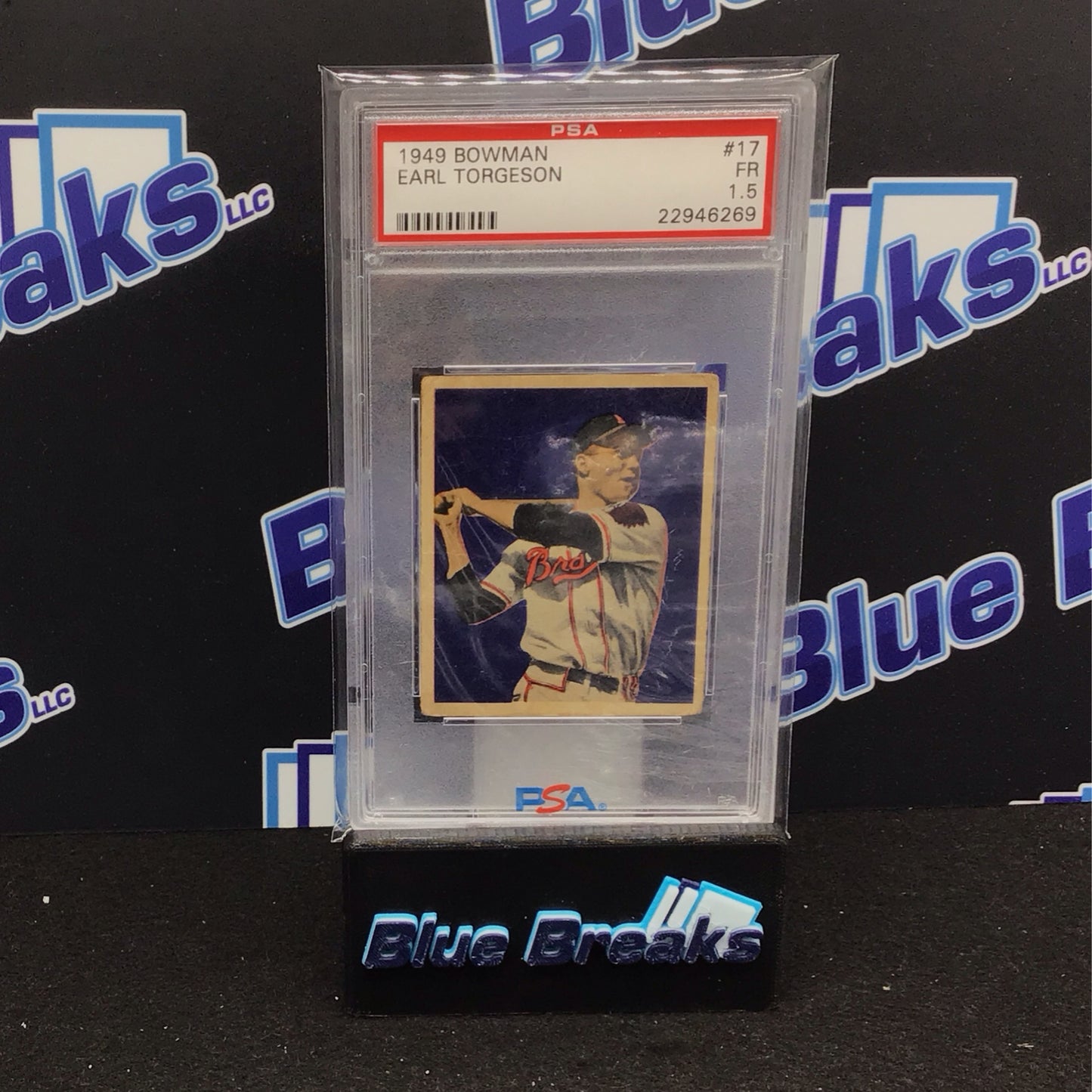 1949 Bowman Earl Torgeson #17 PSA 1.5 Braves