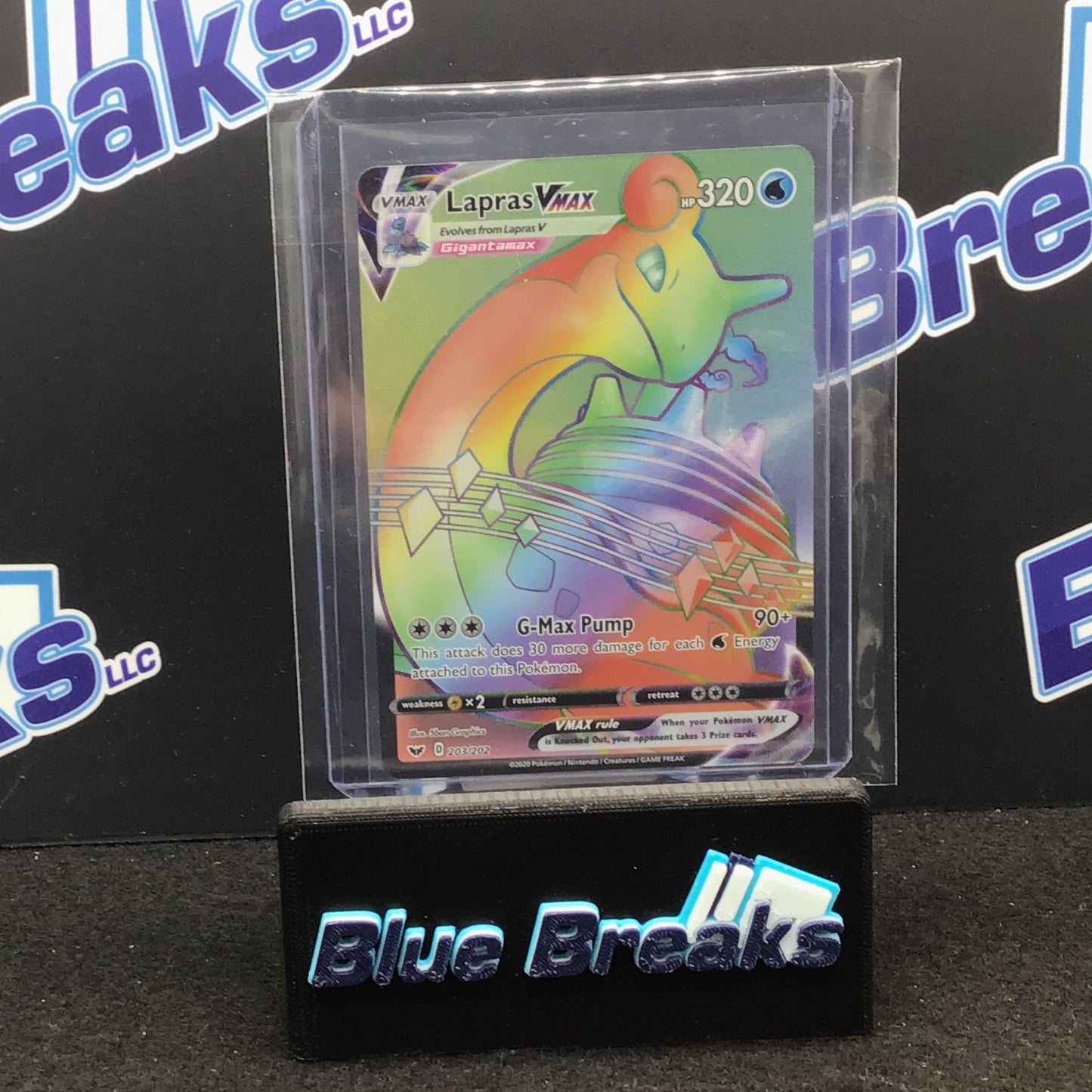 Pokémon Sword & Shield Lapras Vmax Rainbow Secret Rare