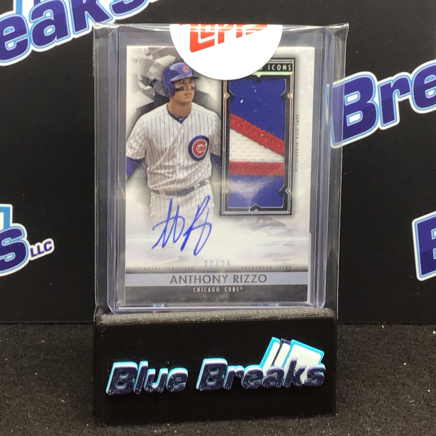 2019 Topps Diamond Icons Anthony Rizzo auto relic 22/25 Cubs