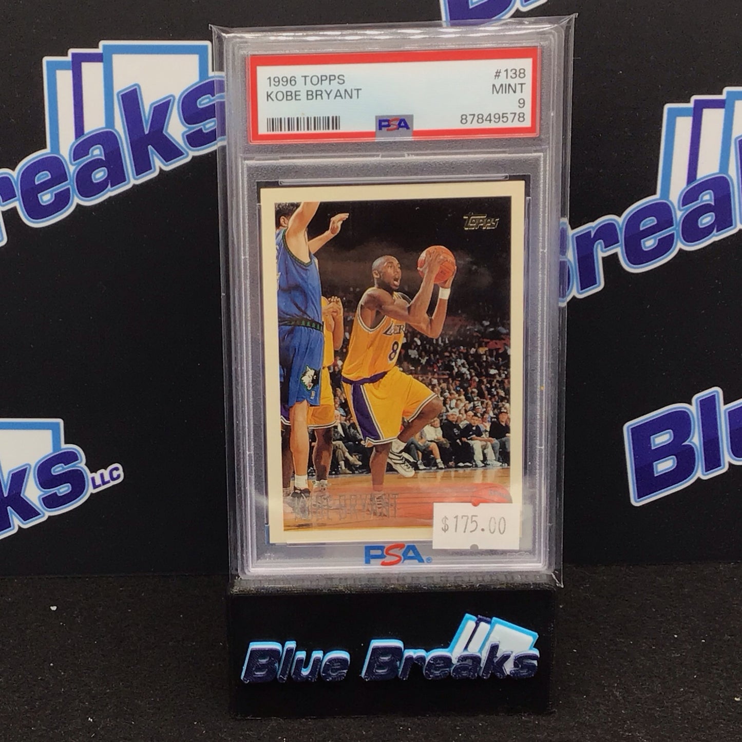 1996 Topps Kobe Bryant #138 PSA 9 Lakers