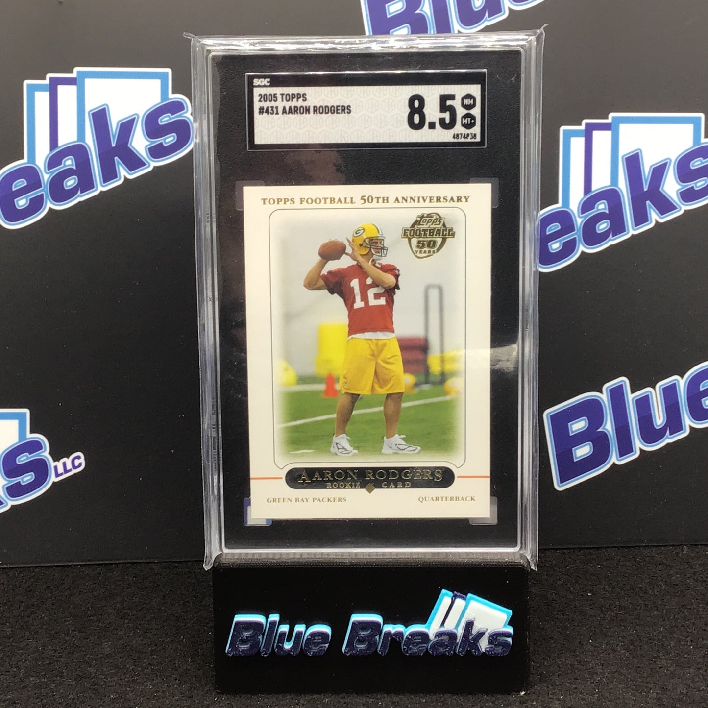 2005 Topps 50th Anniversary Aaron Rodgers #431 SGC 8.5 Packers