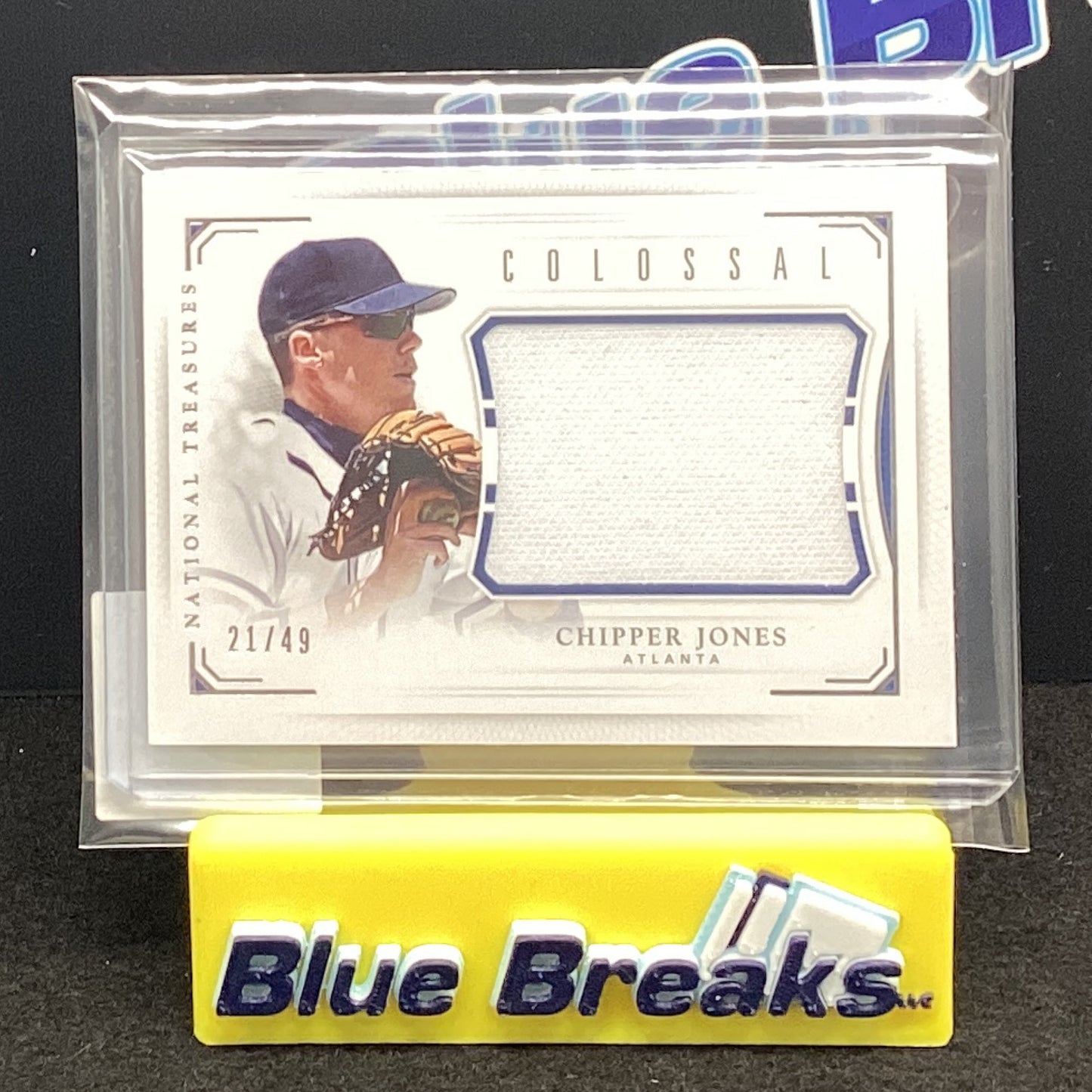 2016 Panini National Treasures Colossal Chipper Jones 21/49