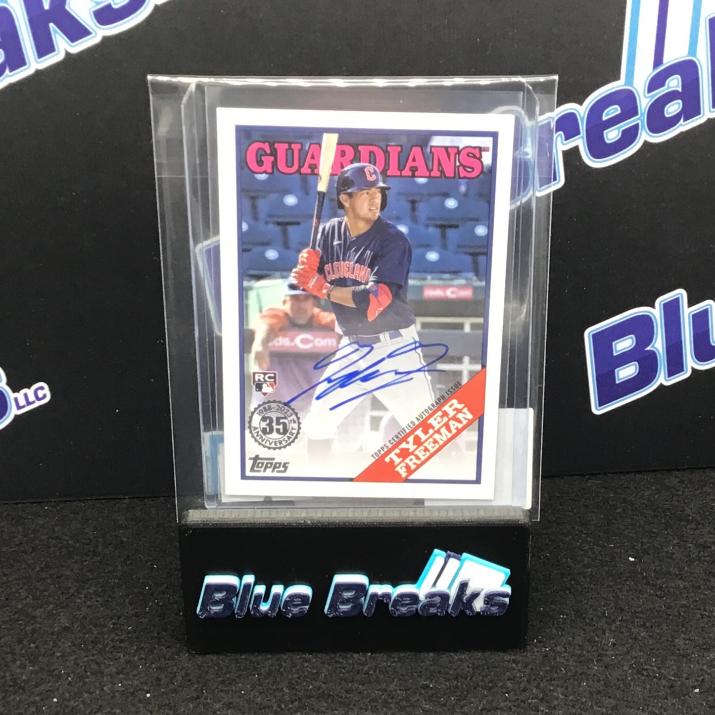 2023 Topps Series One 1988 Tyler Freeman auto #88BA-TF Guardians