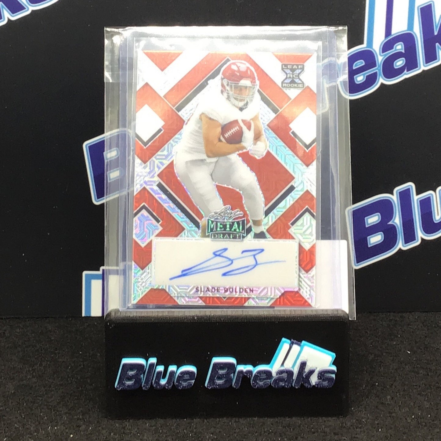 2022 Leaf Metal Draft Red Slade Bolden auto 2/2 #BA-SB1 Ravens