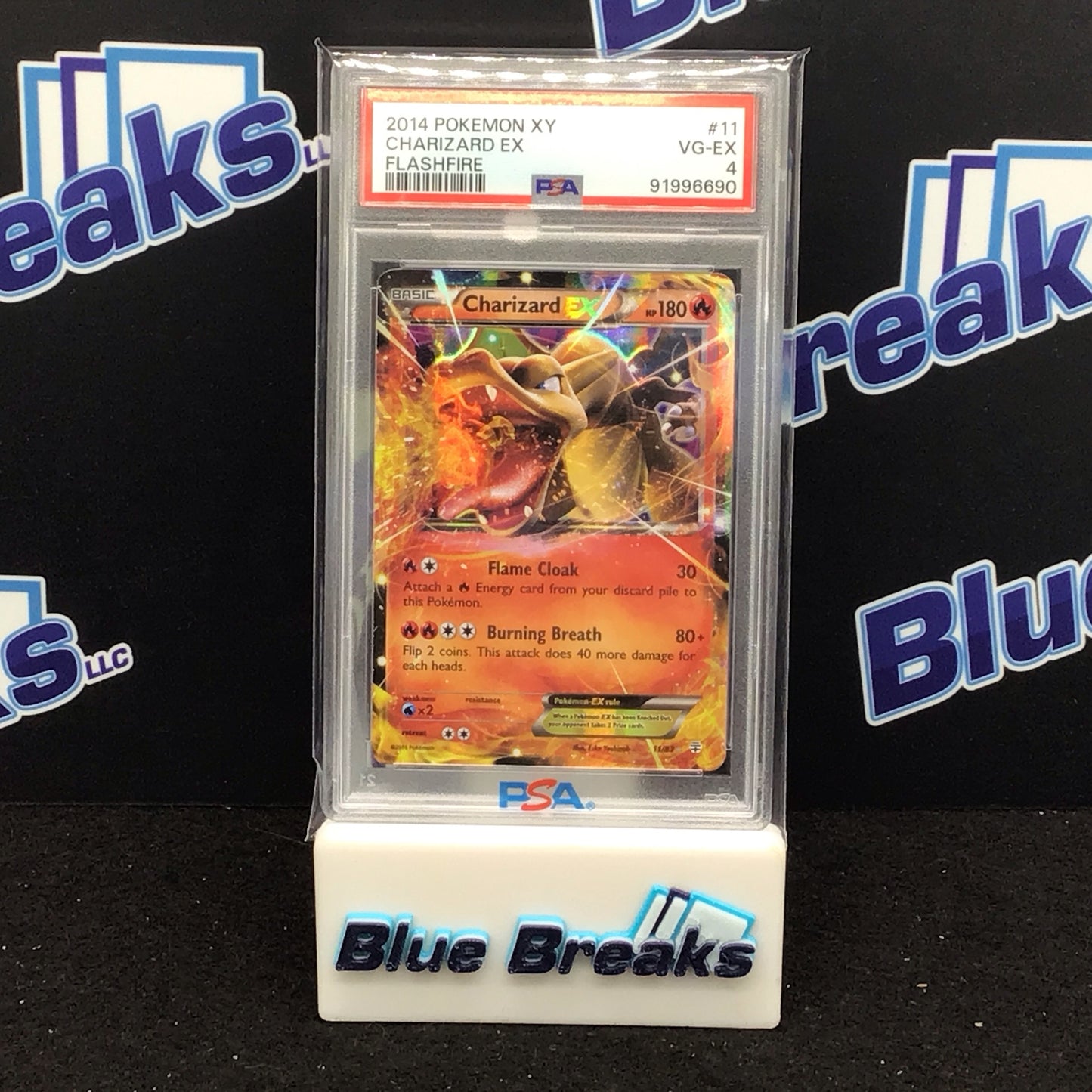 2014 Pokémon XY Flashfire Charizard EX #11 PSA 4