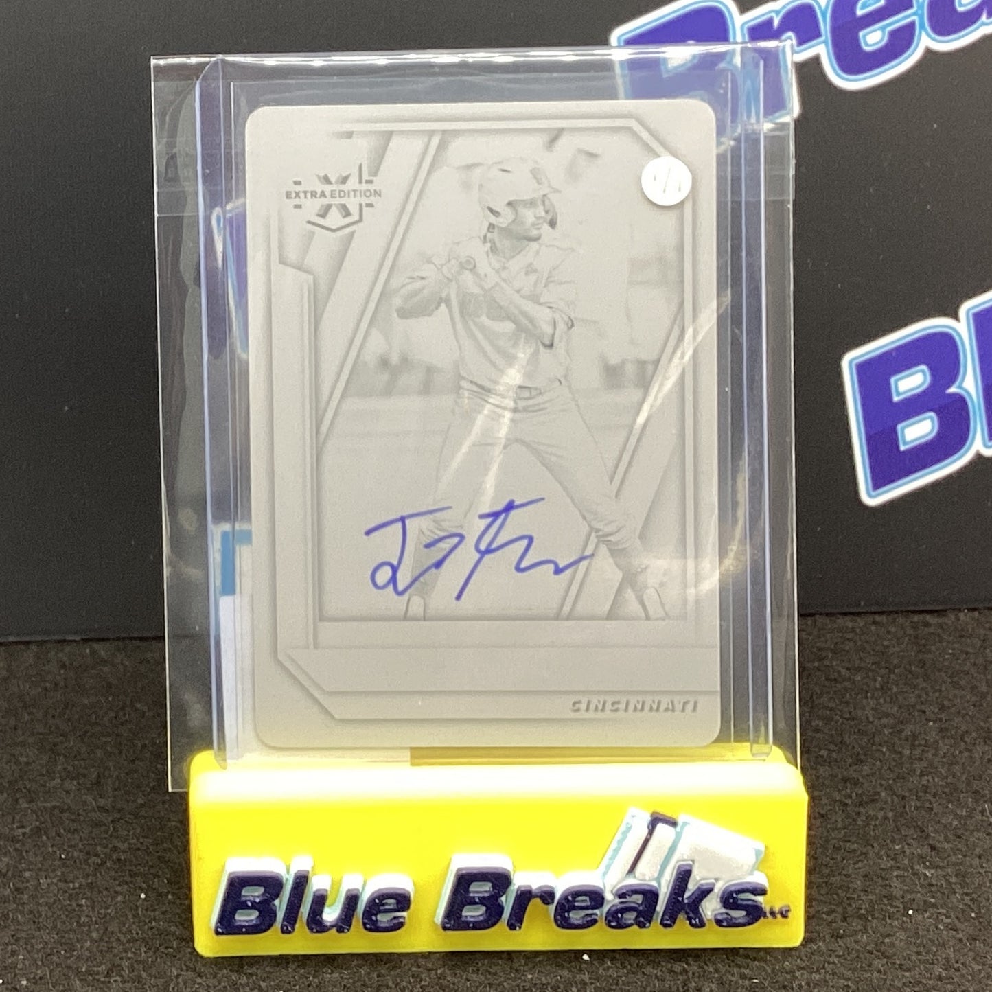 2021 Panini Elite Extra Edition Printing Plate Jose Torres auto 1/1 #89 Reds