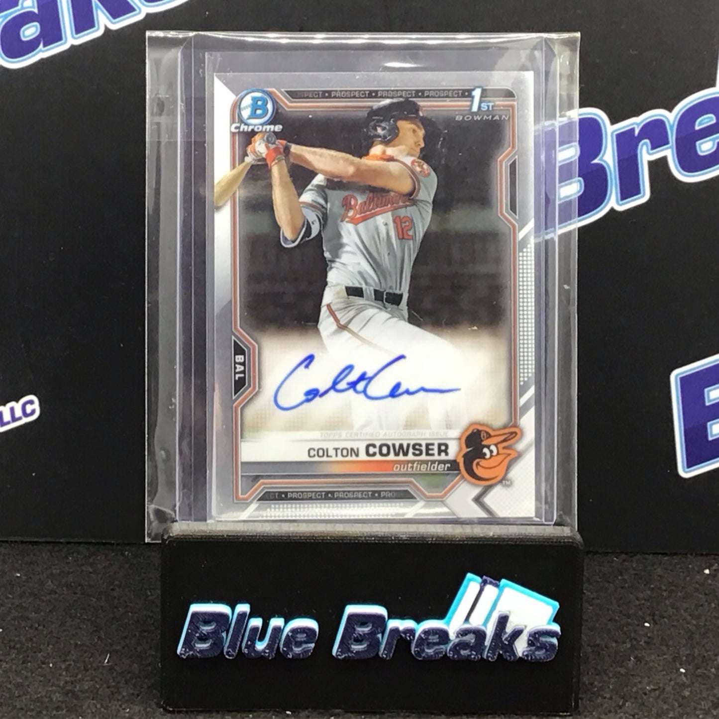 2021 Bowman Chrome 1st Bowman Colton Cowser auto CDA-CC Orioles