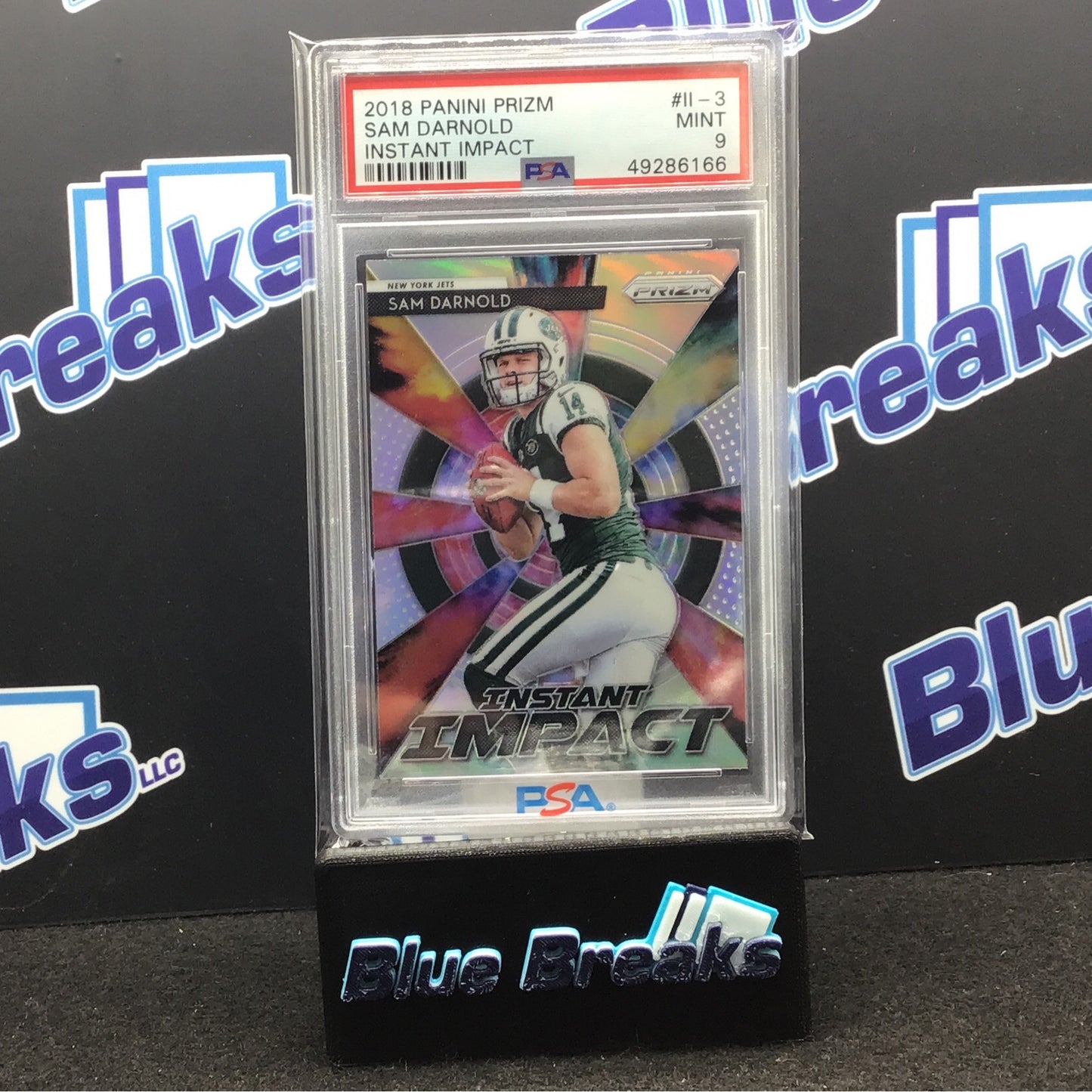 2018 Panini Prizm Instant Impact Sam Darnold #II-3 PSA 9 Jets