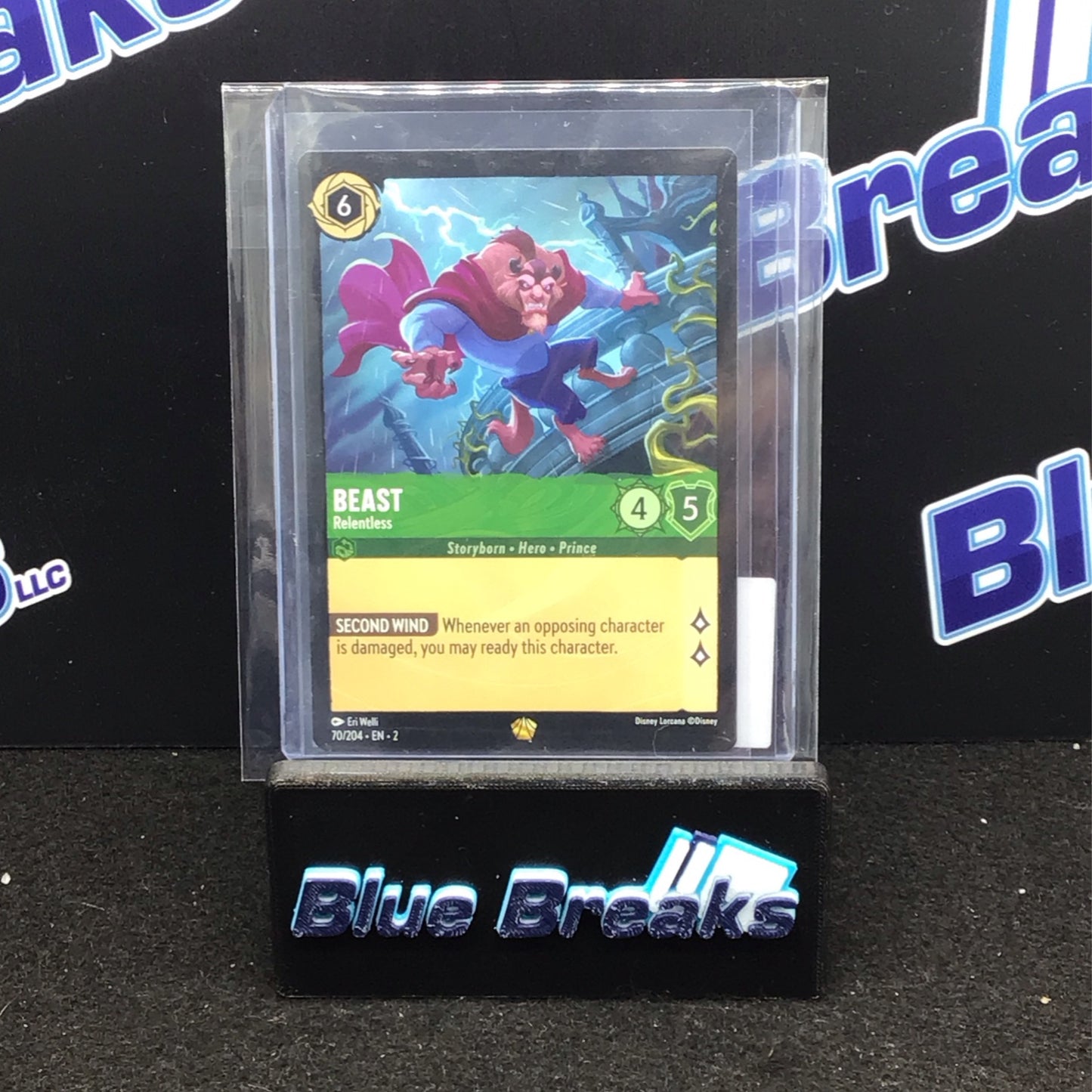 2023 Disney Lorcana Rise of the Floodborn Beast Relentless Legendary #70