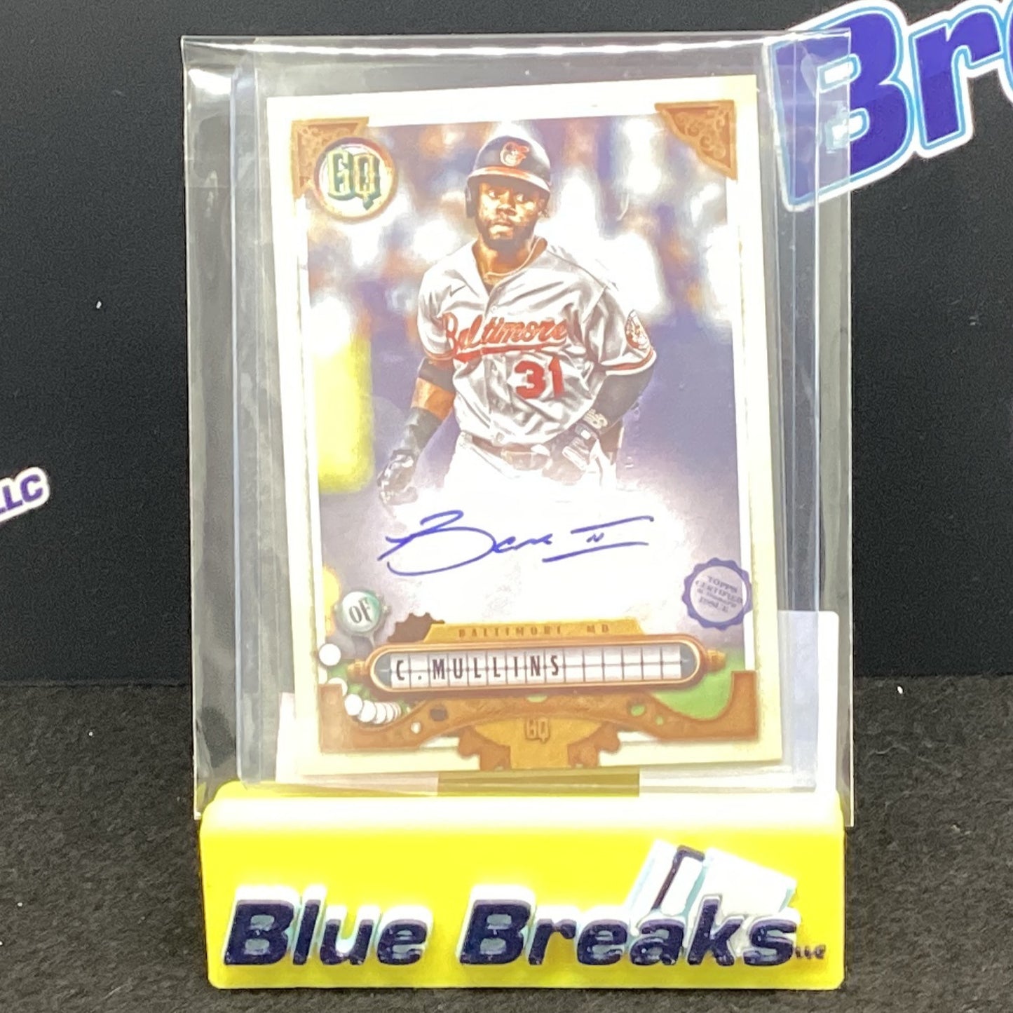 2022 Gypsy Queen Missing Black Plate SP Auto Cedric Mullins 25/25