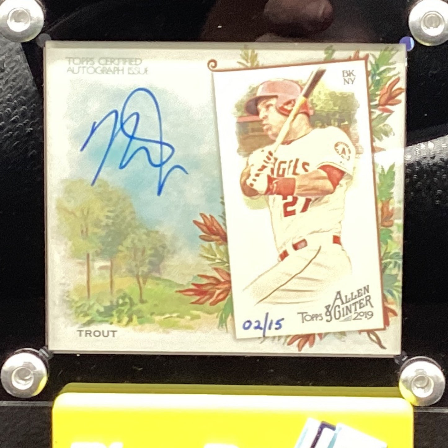 2019 Allen & Ginter - Mike Trout - N43 Auto 2/15