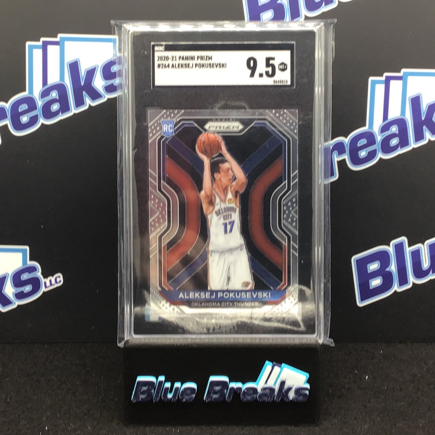2020-21 Panini Prizm - Aleksej Pokusevski - Oklahoma City Thunder - 264 - SGC 9.5