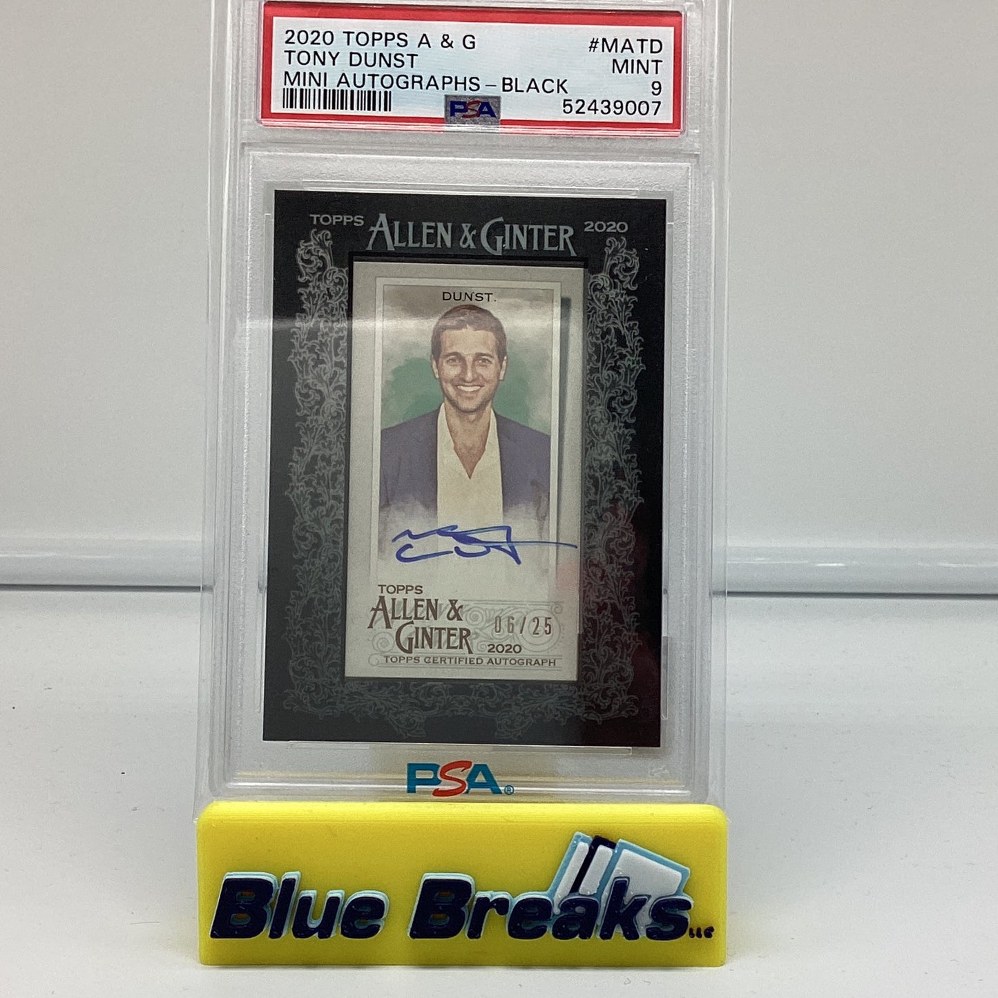 2020 Allen & Ginter - Tony Dunst PSA 9