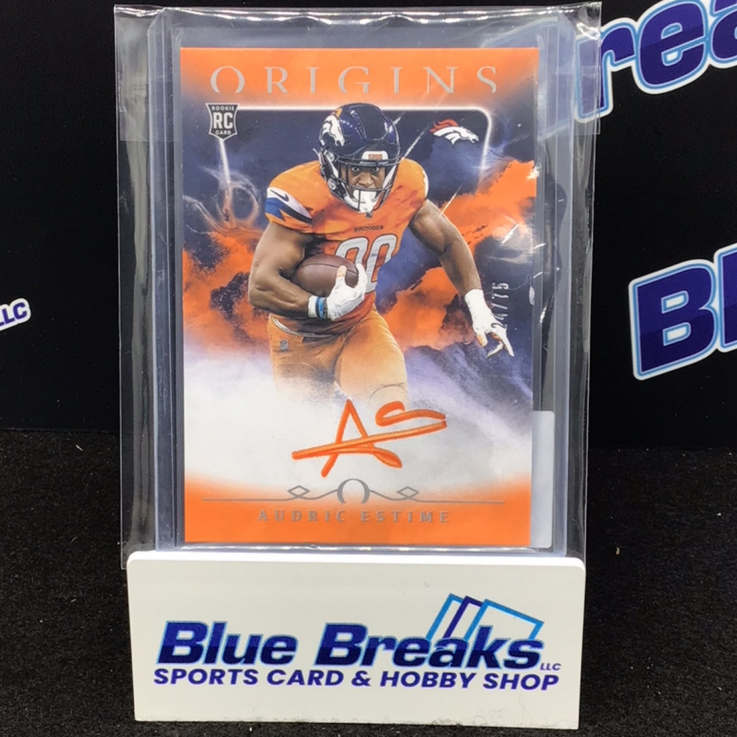 2024 Panini Origins Rookie auto Audric Estime auto 24/75 RC #RAU-AES Broncos