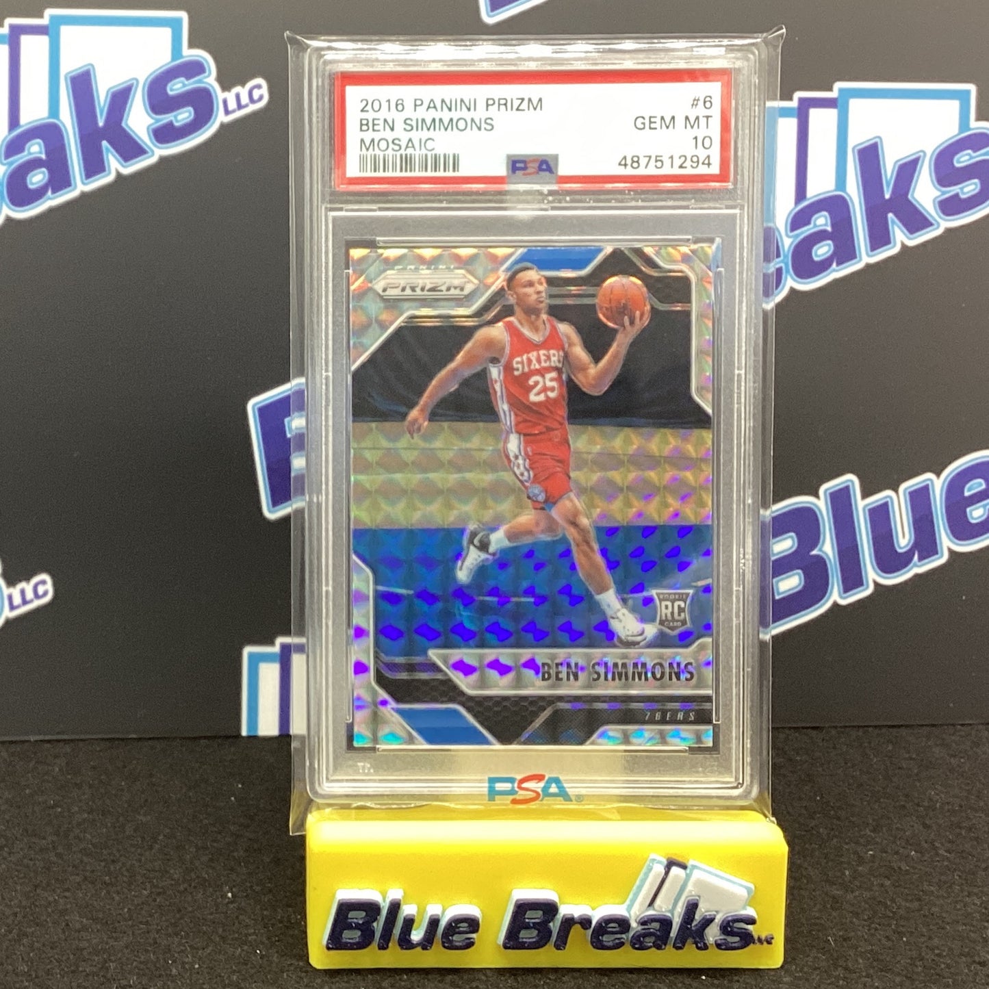 2016 Panini Prizm - Ben Simmons Mosaic #6 PSA 10