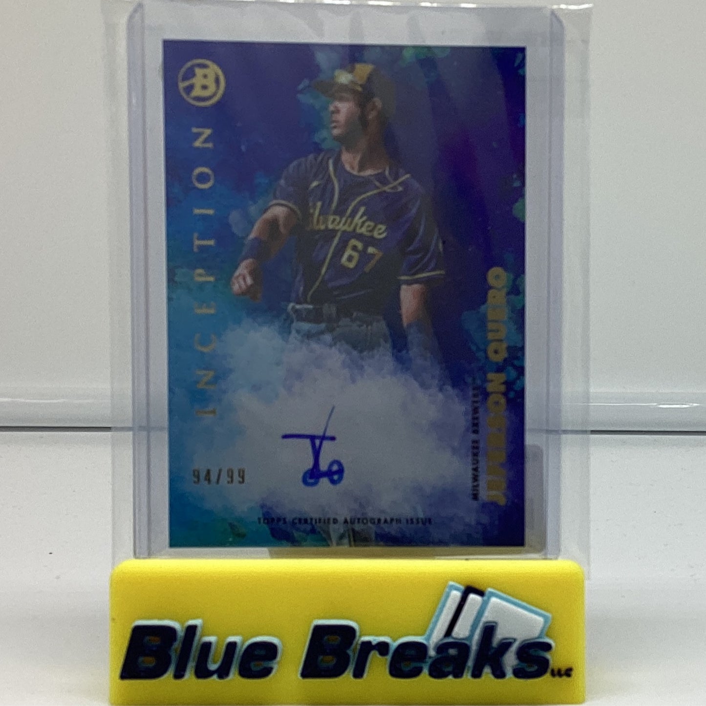 2021 Bowman Inception - Jefferson Quero auto 94/99 #PA-JQ Brewers