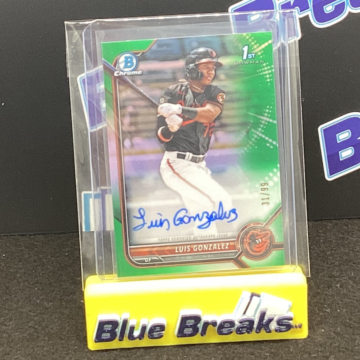 2022 Bowman Chrome 1st - Luis Gonzalez - 31/99