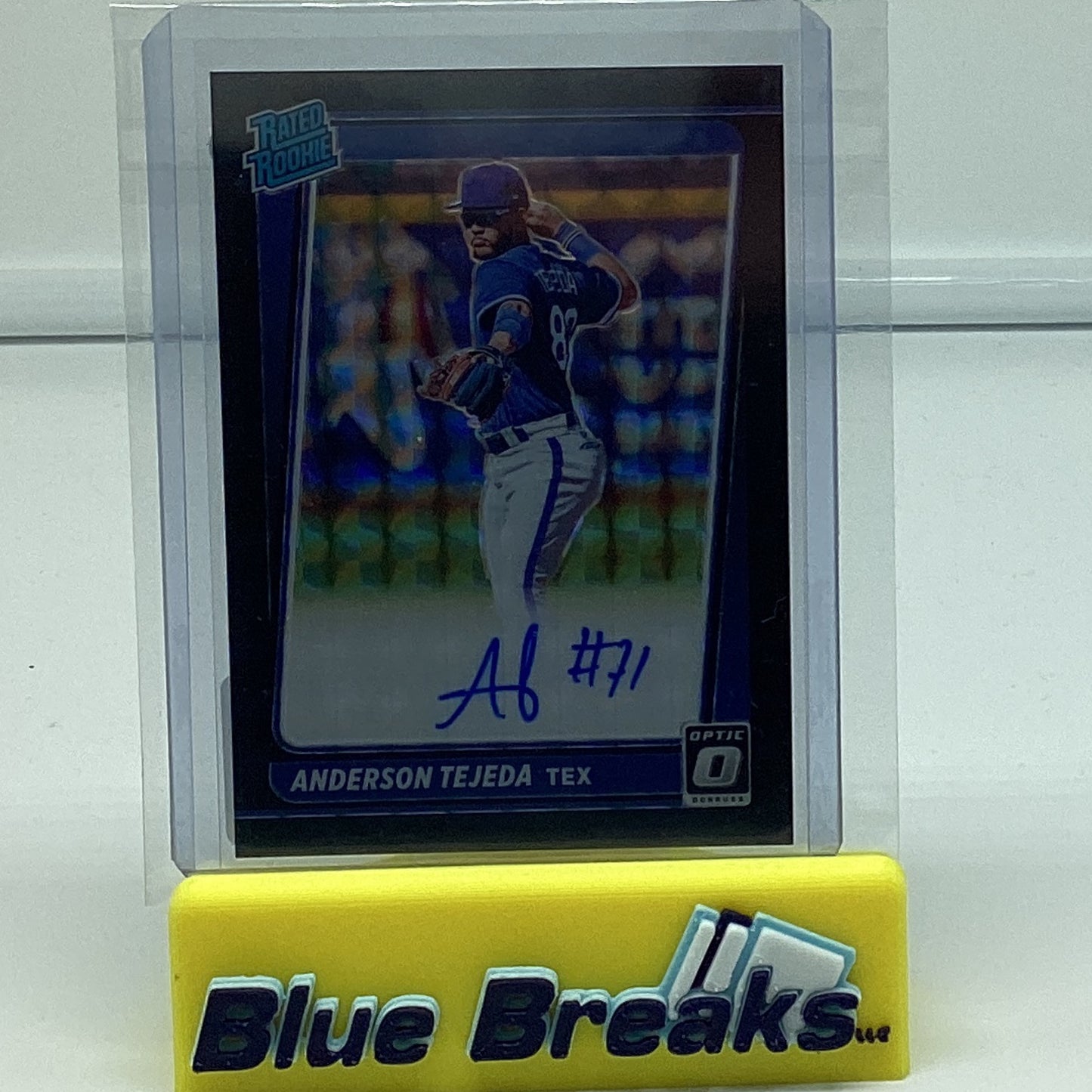 2021 Panini Optic Black - Anderson Tejeda auto 1/1#RRS-AT Rangers