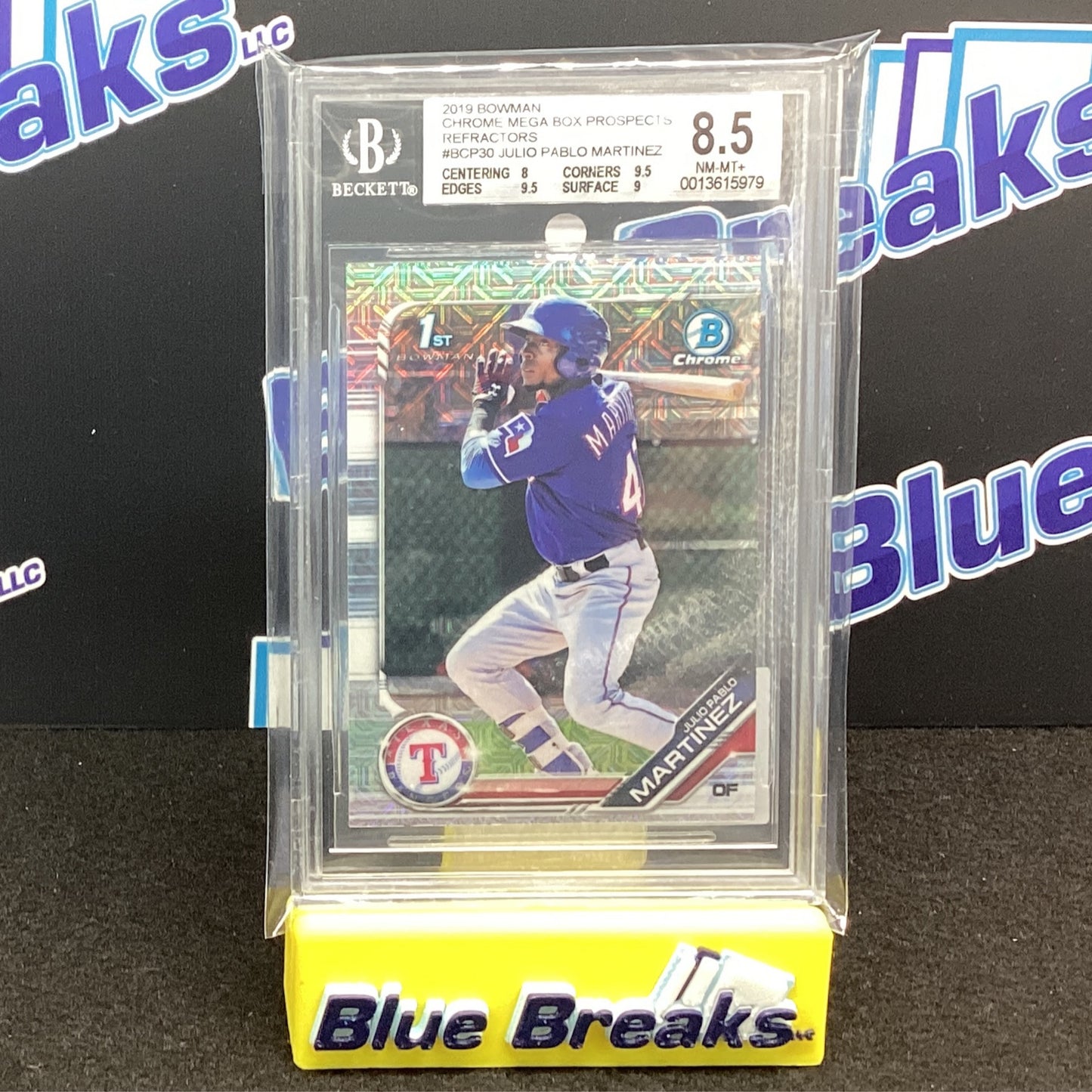 2019 Bowman - Chrome Mega Refractor - Julio Pablo Martinez BGS 8.5