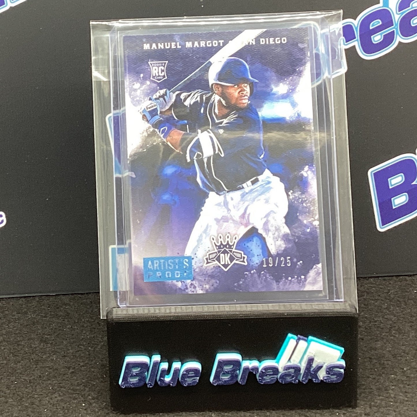 2017 Panini Diamond Kings Artist's Proof Manuel Margot 19/25 RC #137 Padres