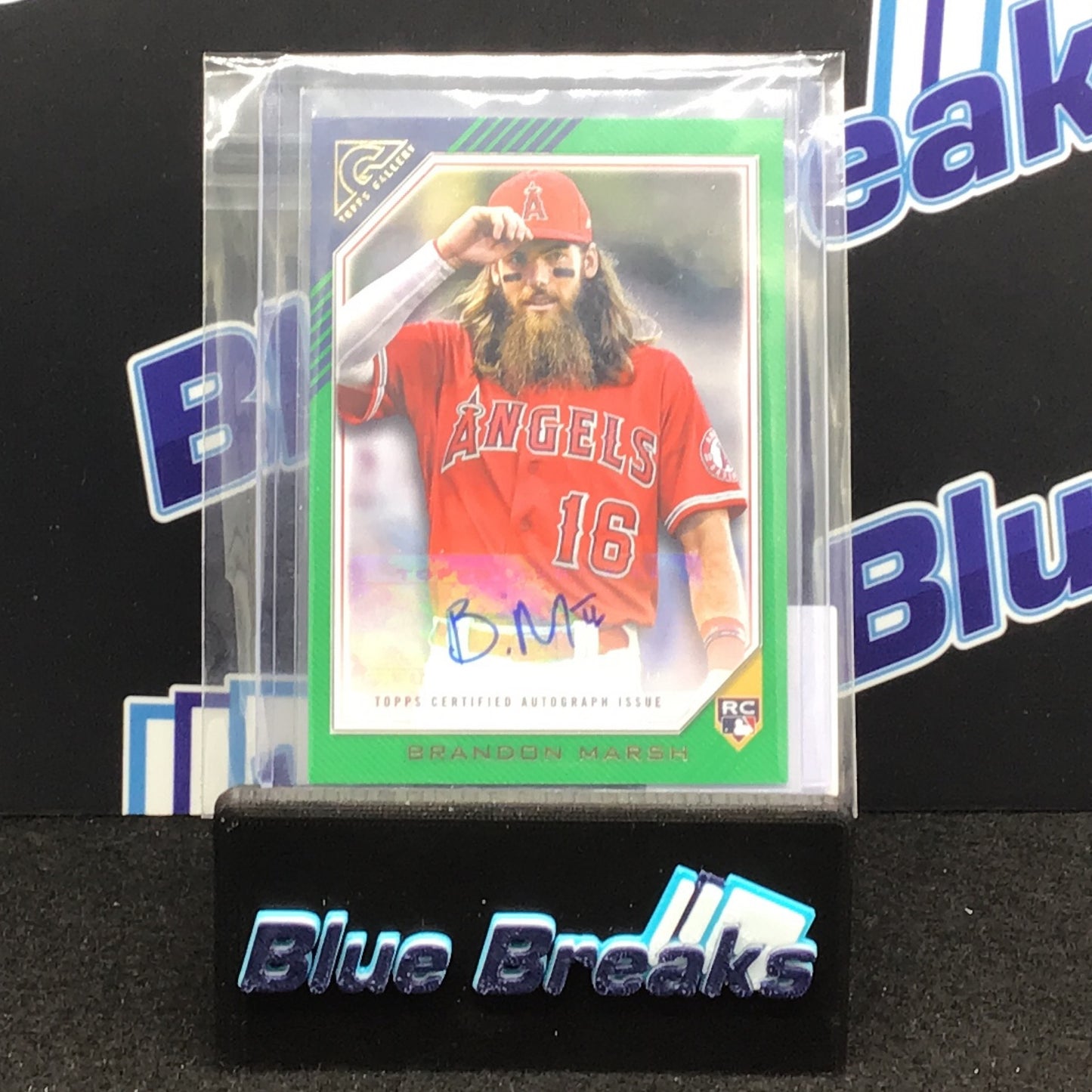 2022 Topps Gallery Brandon Marsh auto 57/99 #RA-BM Angels
