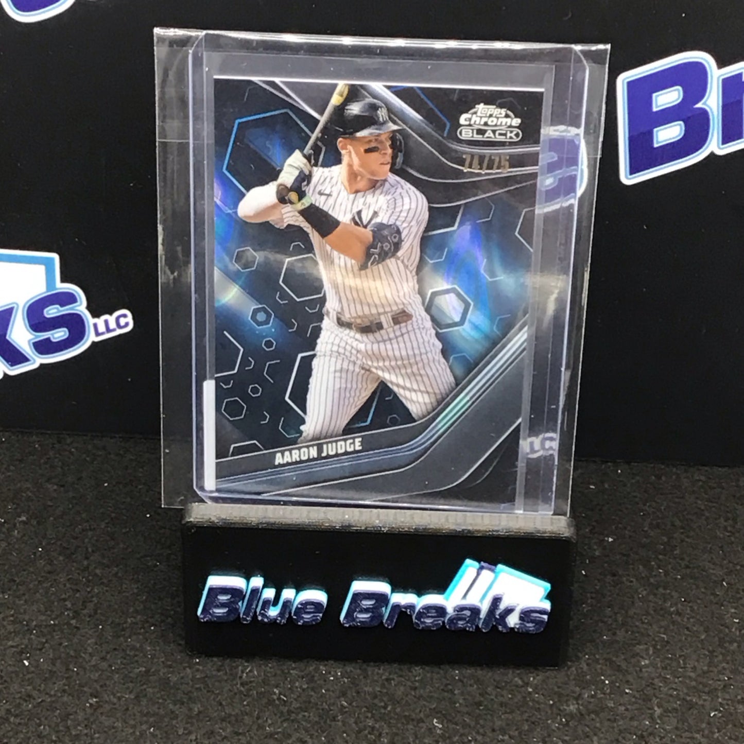 2023 Topps Chrome Black Aaron Judge 74/75 #1 Yankees