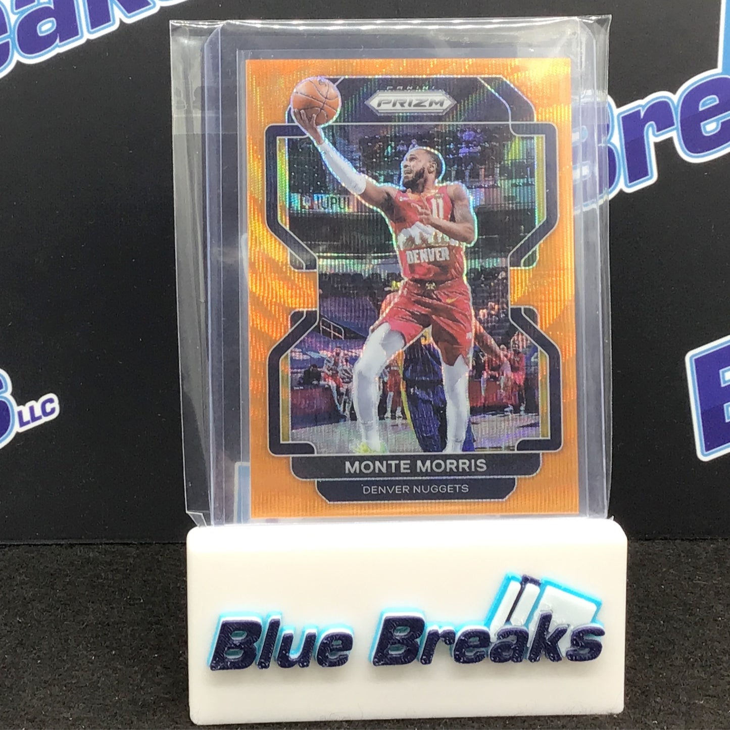 2021-22 Panini - Prizm - Monte Morris - Denver Nuggets - 9/60 Orange Shimmer