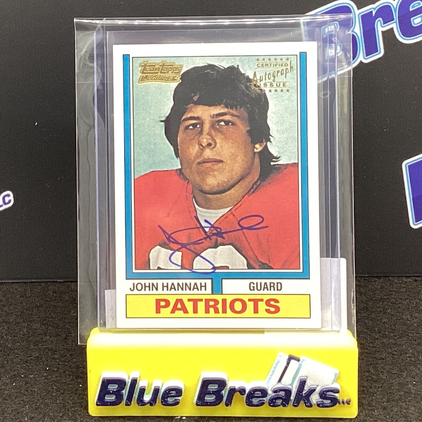 2001 Topps Legends John Hannah auto #383