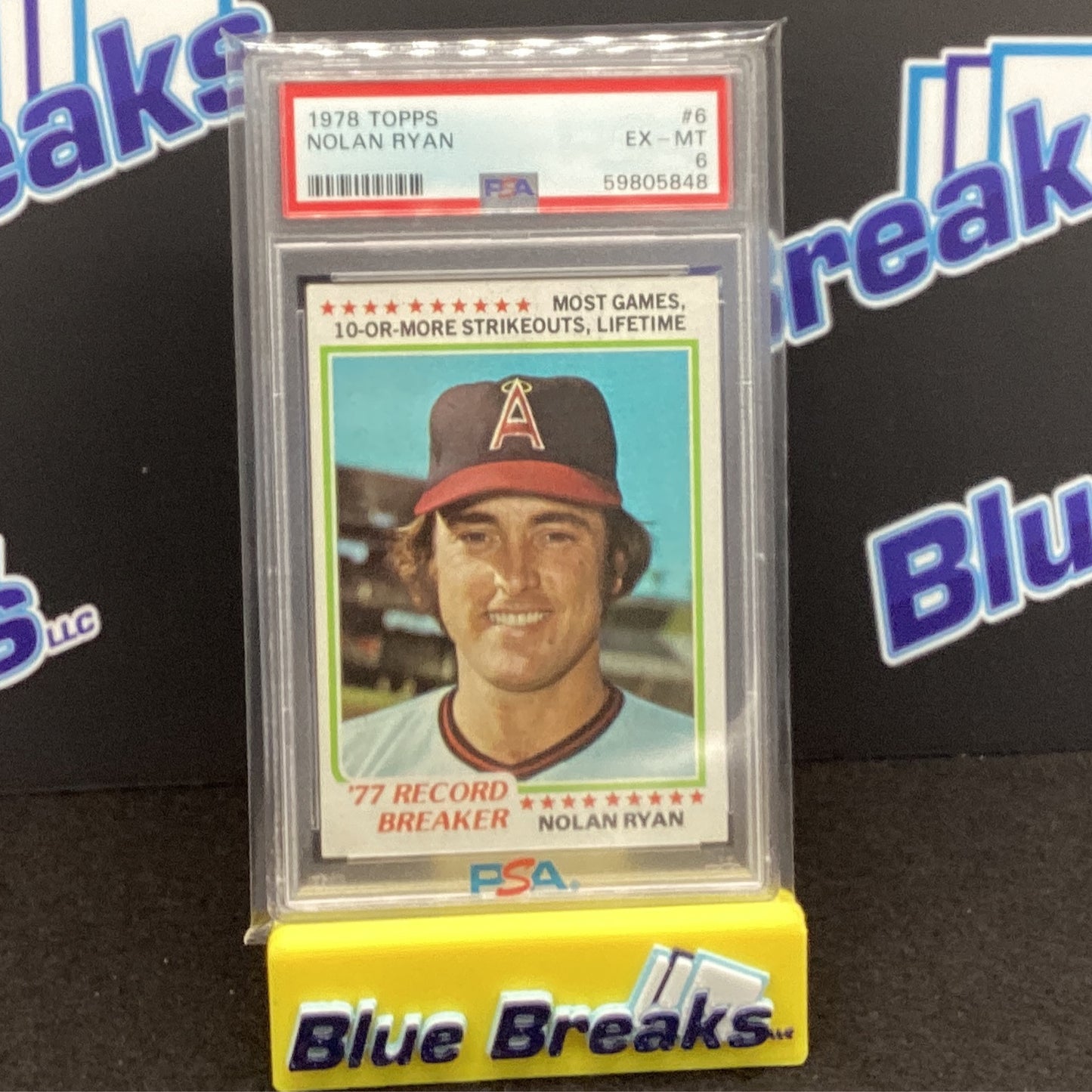 1978 Topps - Nolan Ryan - Los Angeles Angels - #6 - PSA 6