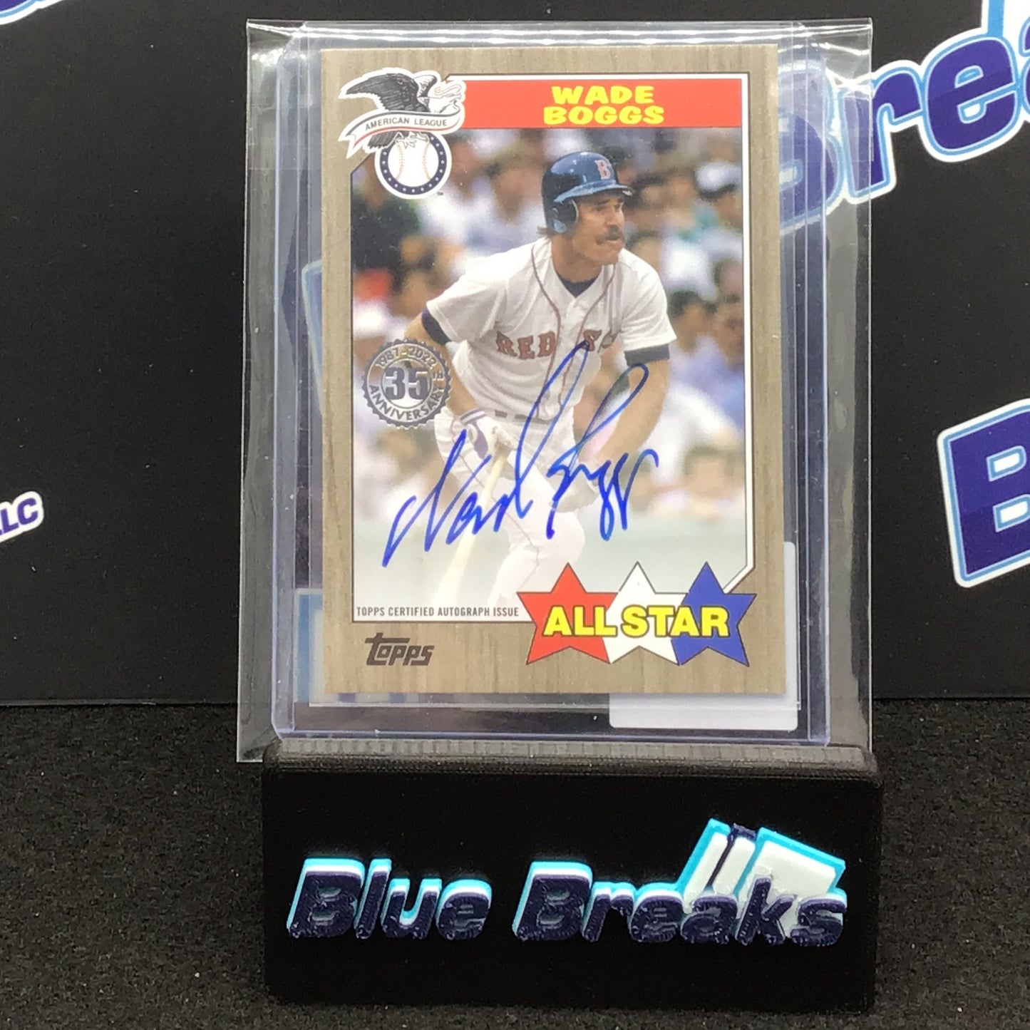 2022 Topps 1987 All Star Wade Boggs auto 23/25 Red Sox