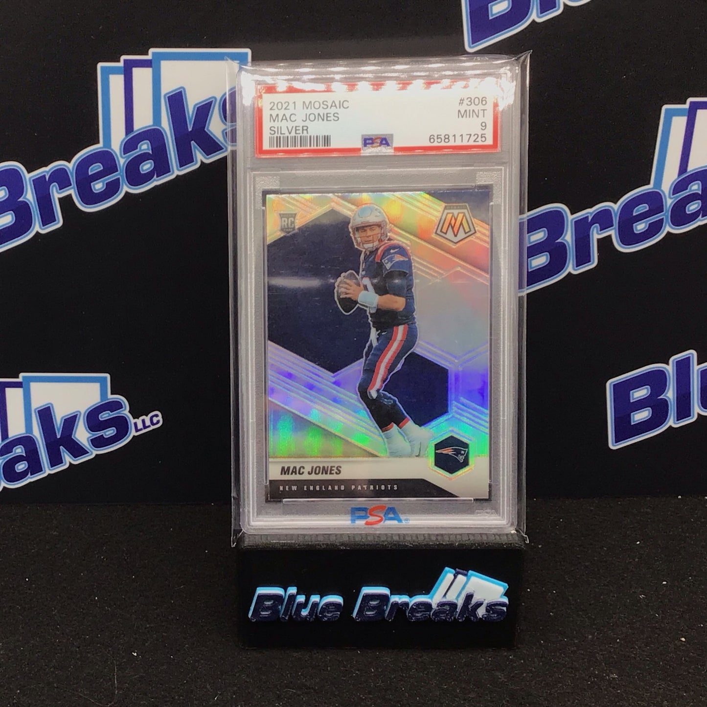 2021 Panini Mosaic Silver Mac Jones #306 PSA 9 Patiots