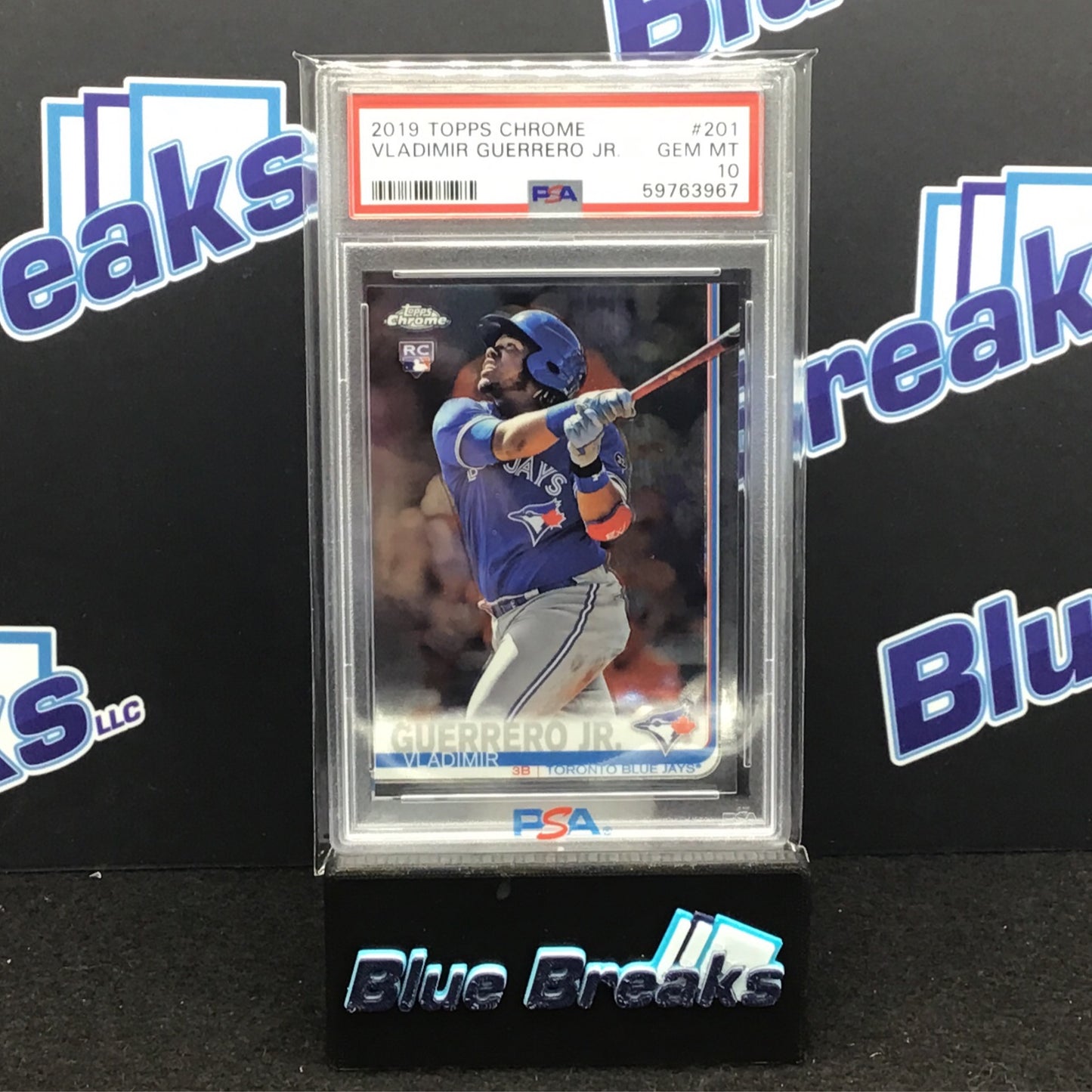 2019 Topps Chrome - Vladimir Guerreo Jr - #201 - PSA 10 - Toronto Blue Jays