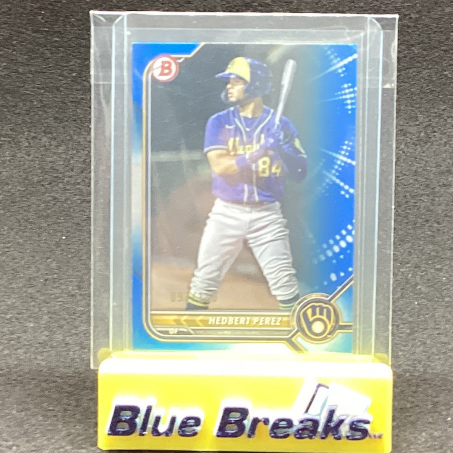 2022 Bowman Blue Paper Hedbert Perez 093/150 BP-67