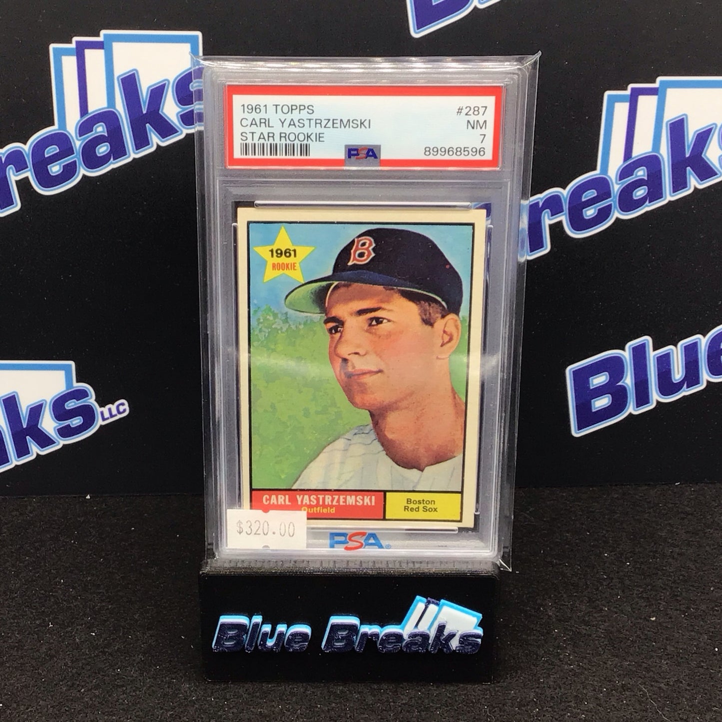 1961 Topps Star Rookie Carl Yastrzemski #287 PSA 7 Red Sox