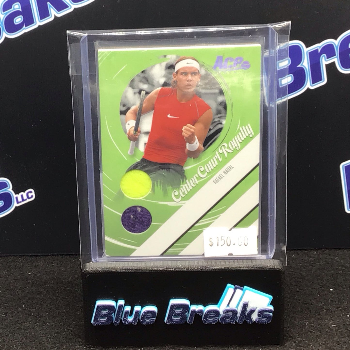 2006 Ace Authentic Rafael Nadal dual relic 192/250 #CCR-8 Center Court Royalty