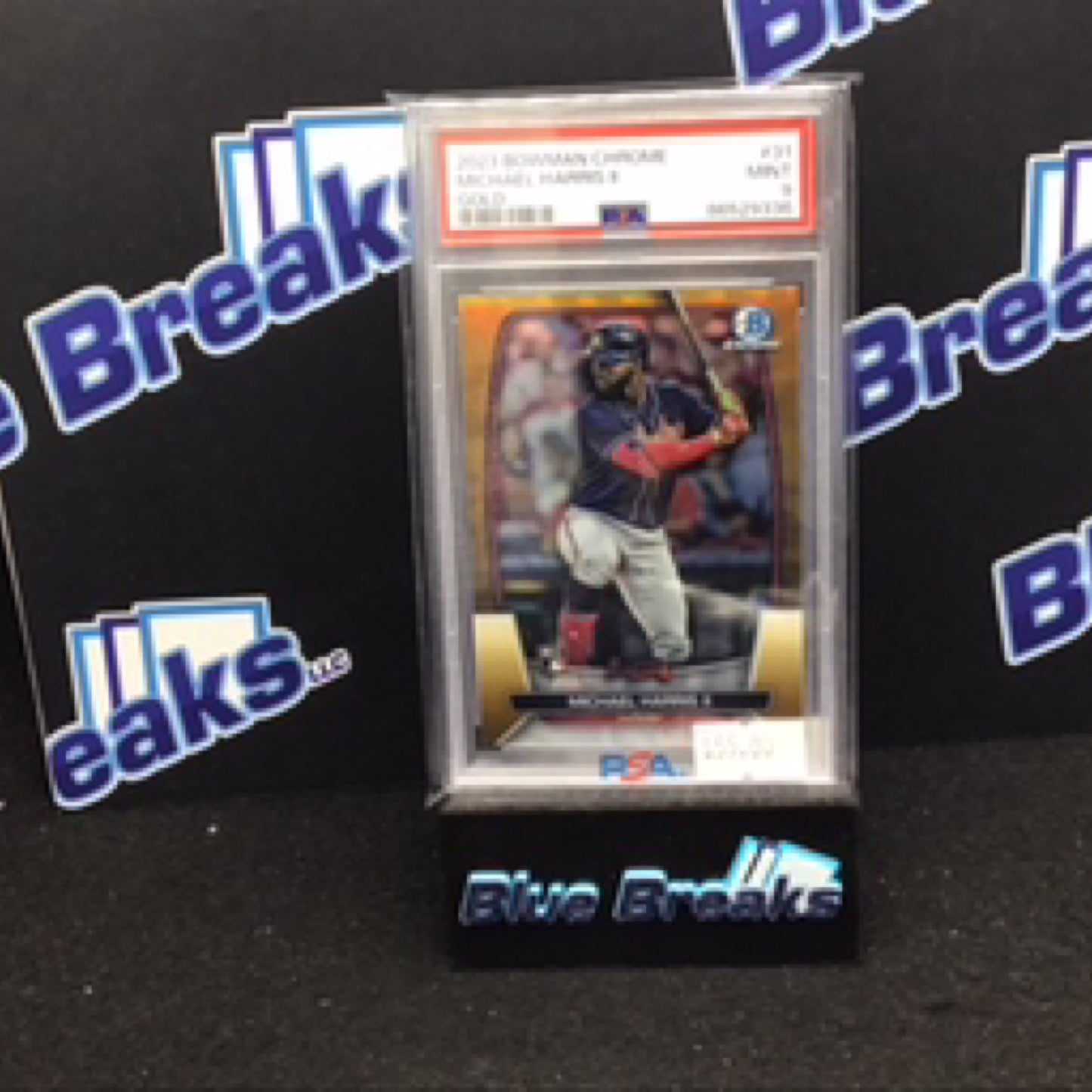 2023 Bowman Chrome Gold Michael Harris #31 RC PSA 9 Braves