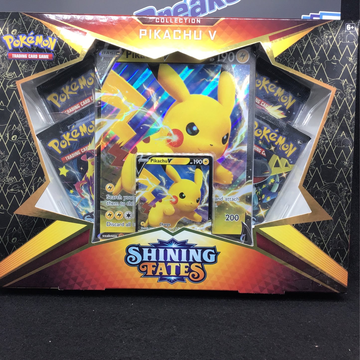 Pokémon Hidden Fates Pikachu V collection box