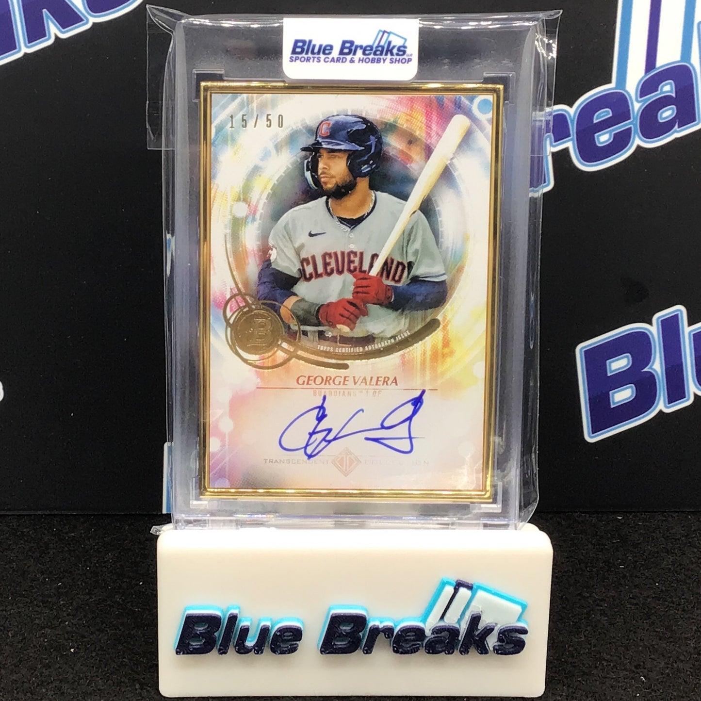 2022 Bowman Transcendent Collection - George Valera - 15/50 - Autographed - Cleveland Guardians - VIP Event