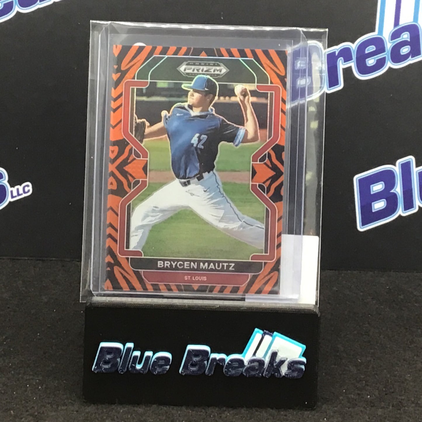 2022 Panini Prizm Draft Picks Tiger Stripe Brycen Mautz 89/99 #PDP59 Cardinals