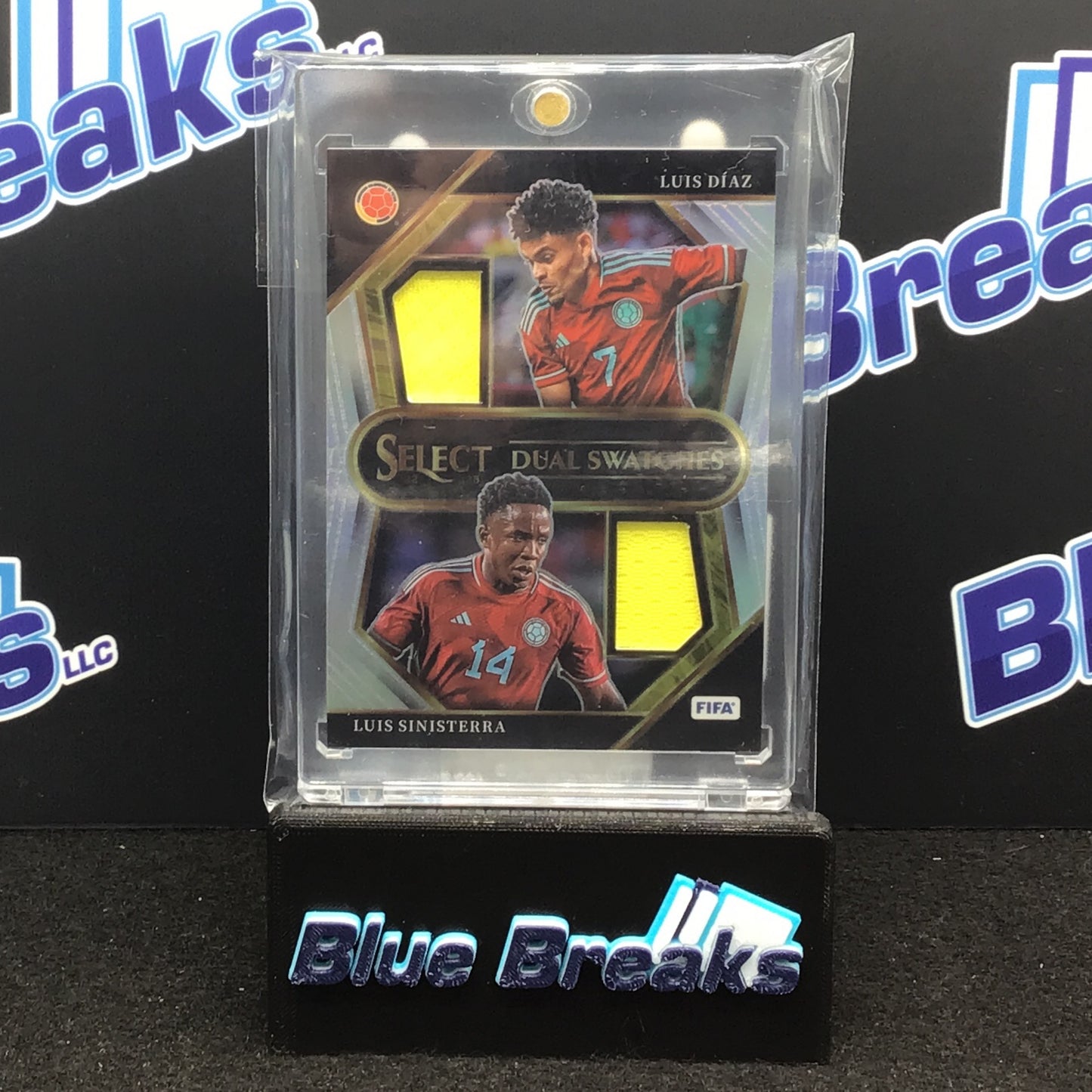 2022-23 Panini Select FIFA Dual Swatches Luis Diaz Luis Sinisterra #DS-COL Columbia