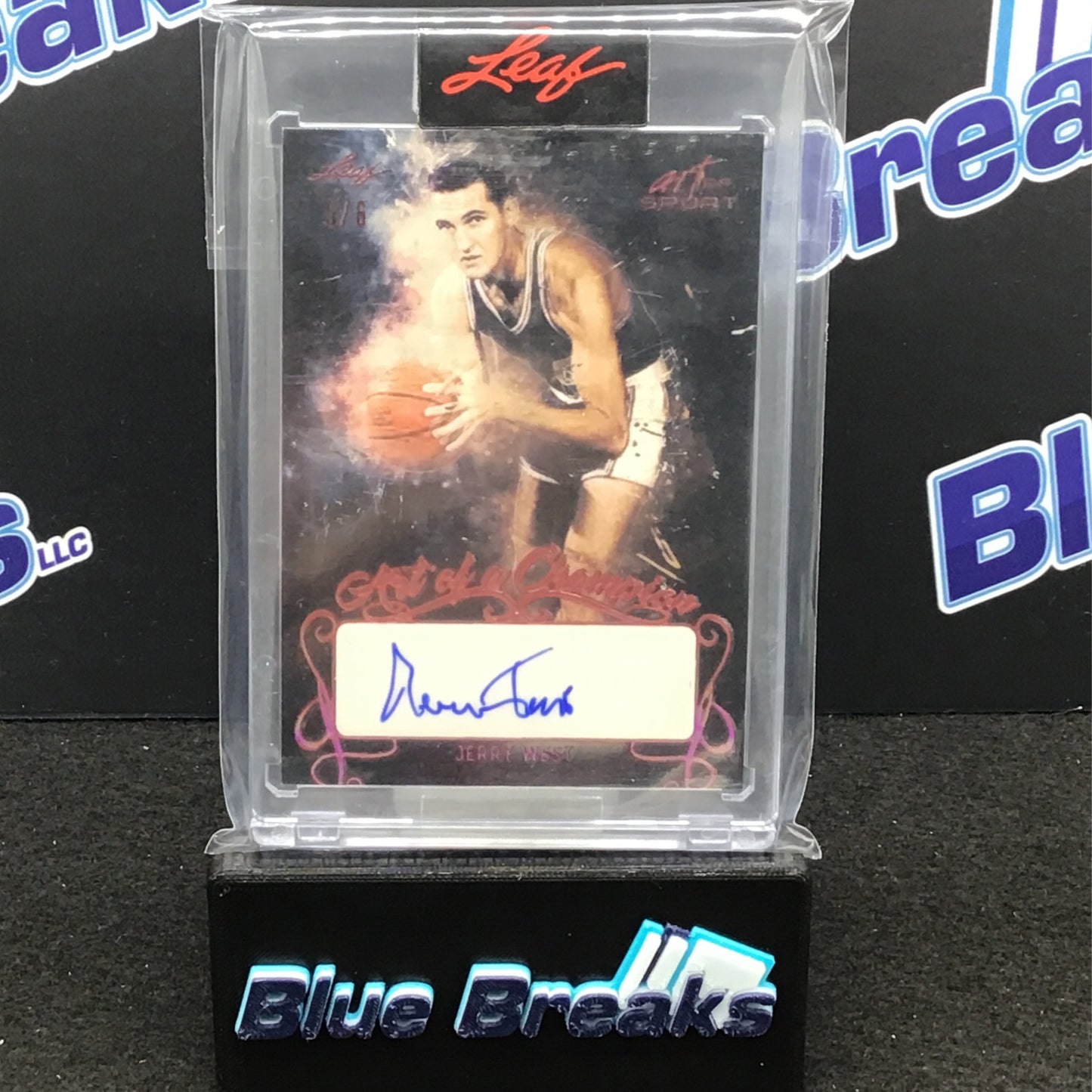 2021 Jerry West Leaf Art of Sport AUTO A CHAMPION Autograph 5/6 Lakers HOF