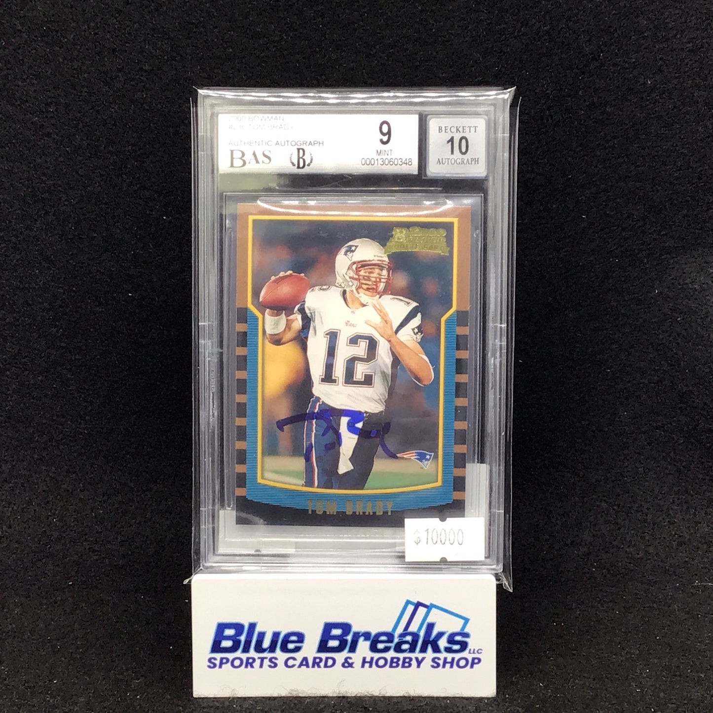 2000 Bowman Tom Brady #236 BGS/BAS 9/10 Patriots