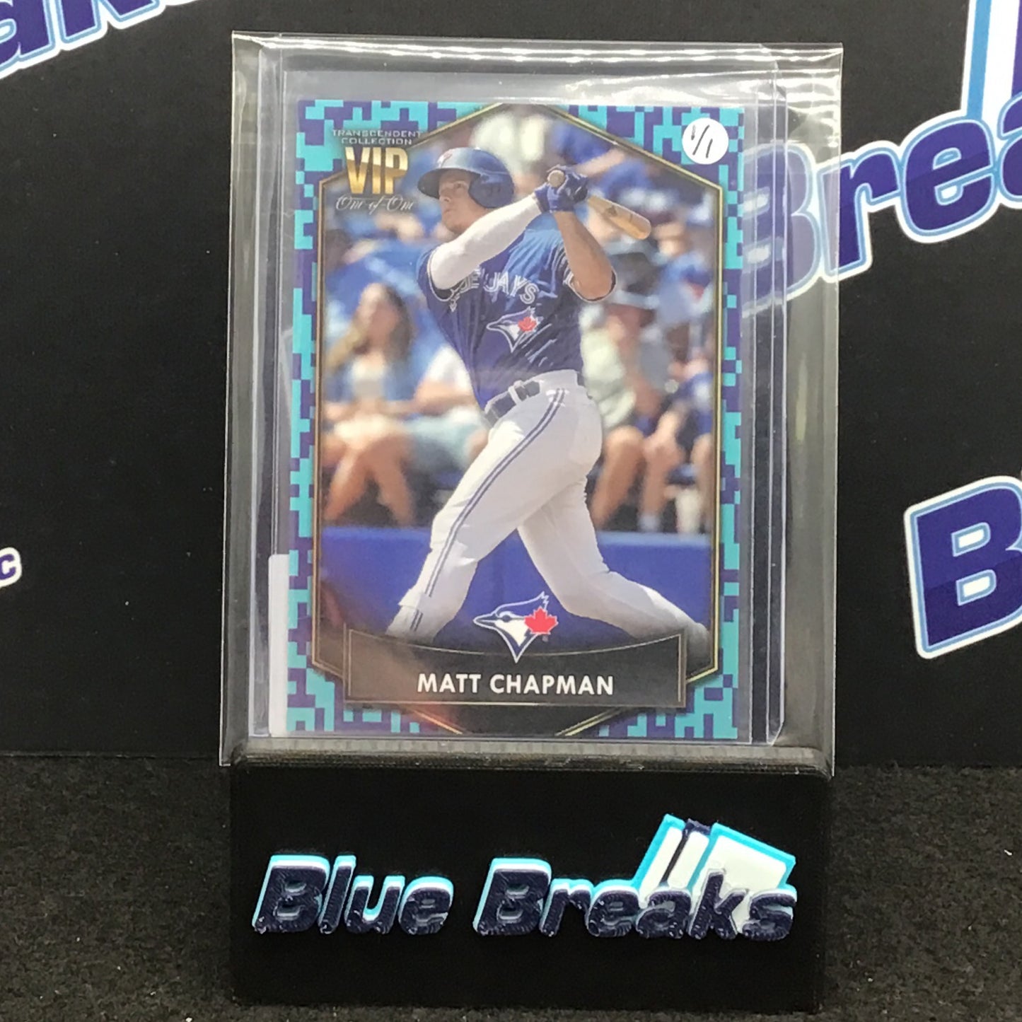 2022 Topps Transcendent Baseball VIP Party Matt Chapman 1/1 #40 Blue Jays
